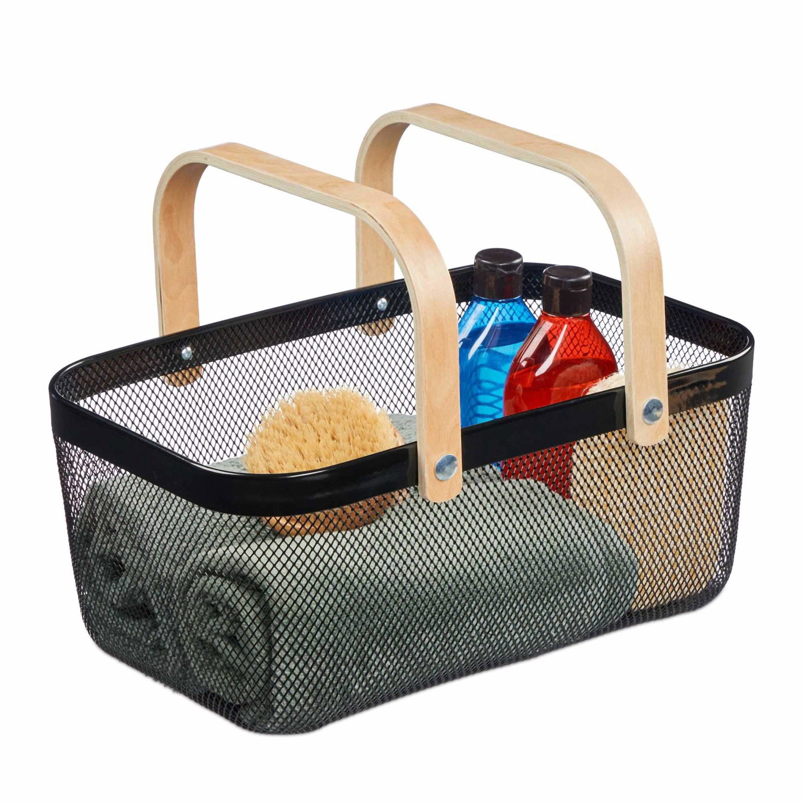 Fyrkantig trådkorg med handtag | Mode & Accessoarer - Accessoarer | Pryloteket