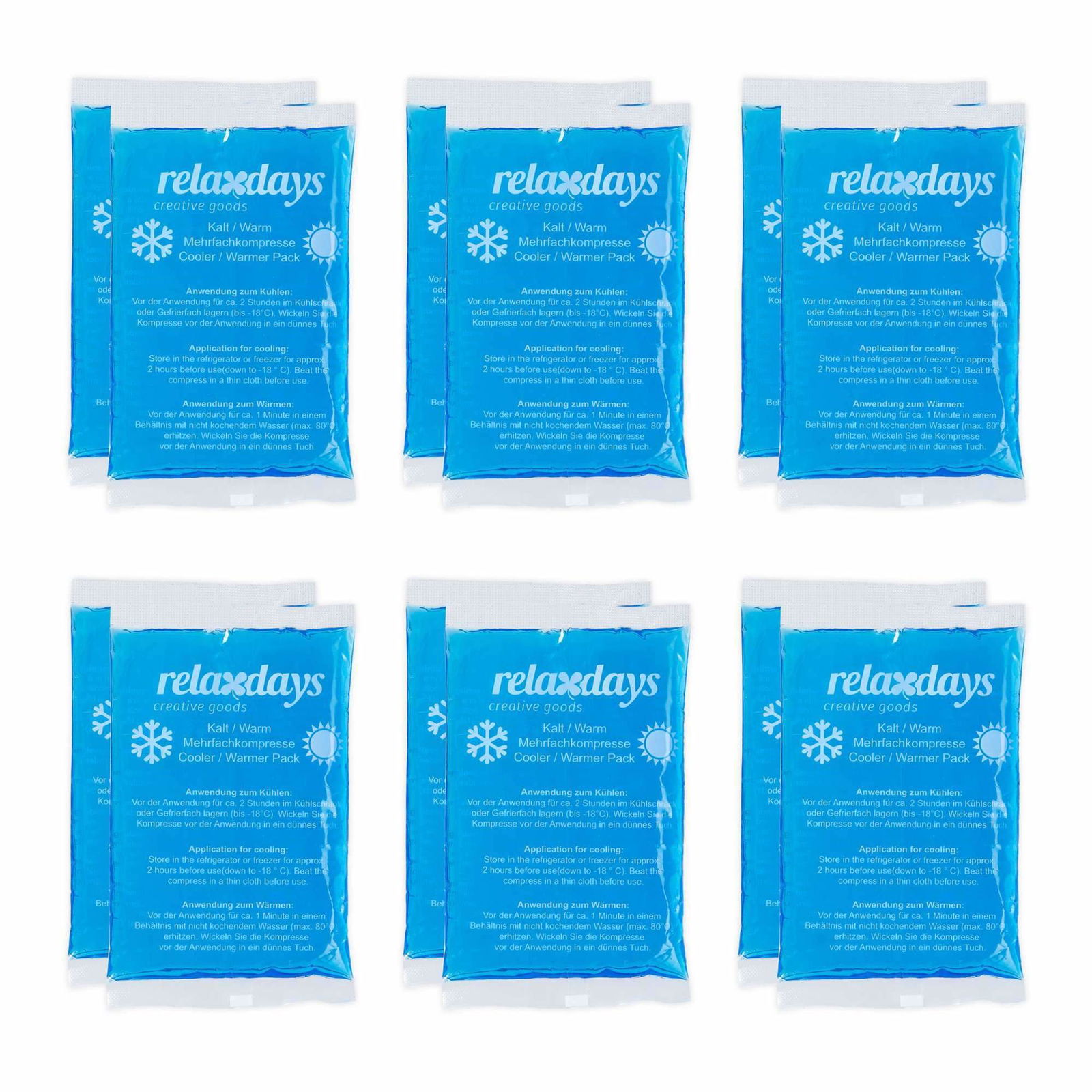 Rektangulære kølelamper i sæt med 12 stk