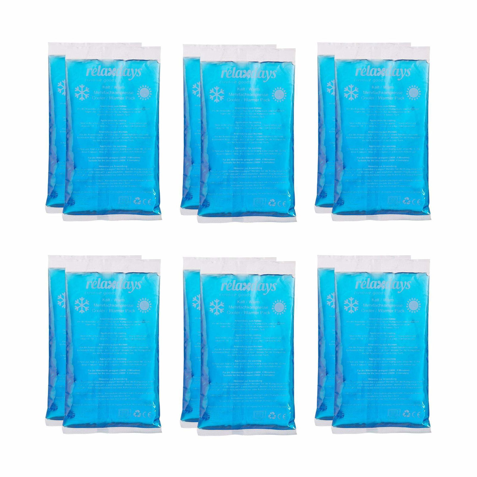 Køleblokke Rektangulært sæt med 12 stk