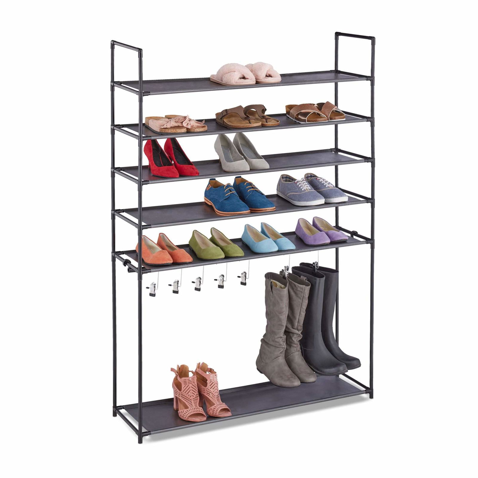 Skohylde med støvlerum