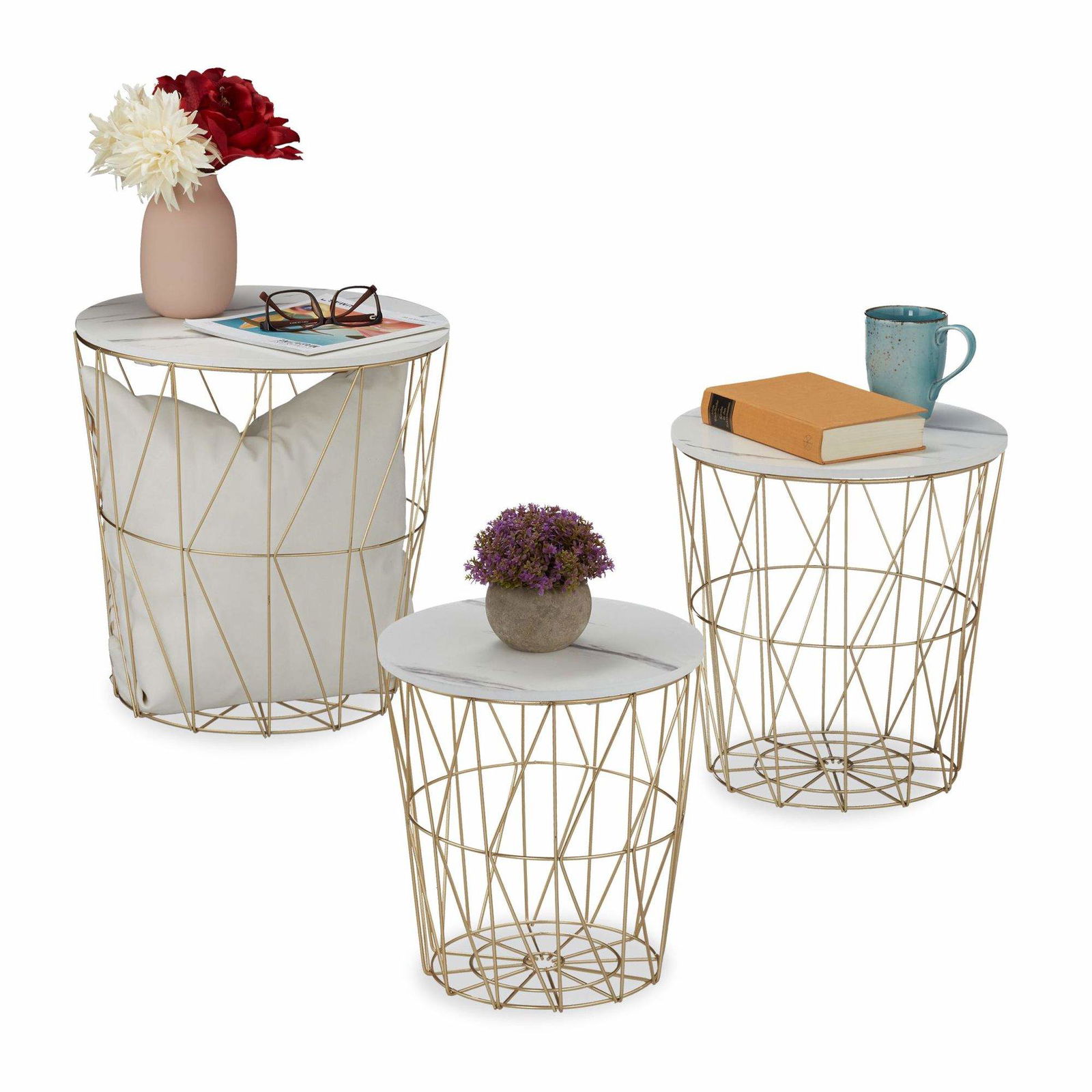 Kurvebord sæt med 3 stk