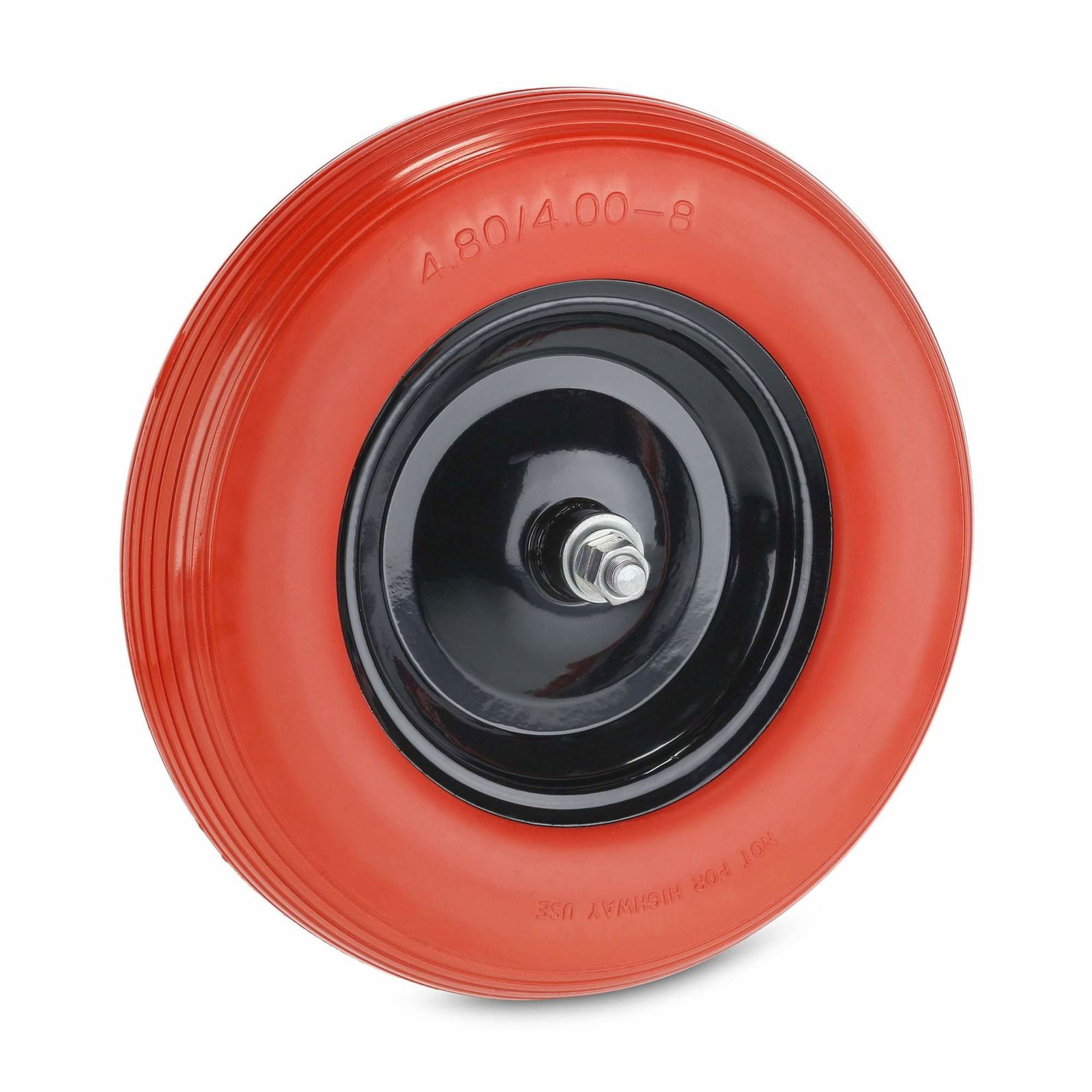 Hjul til trillebør 4,80 4,00-8 + aksel