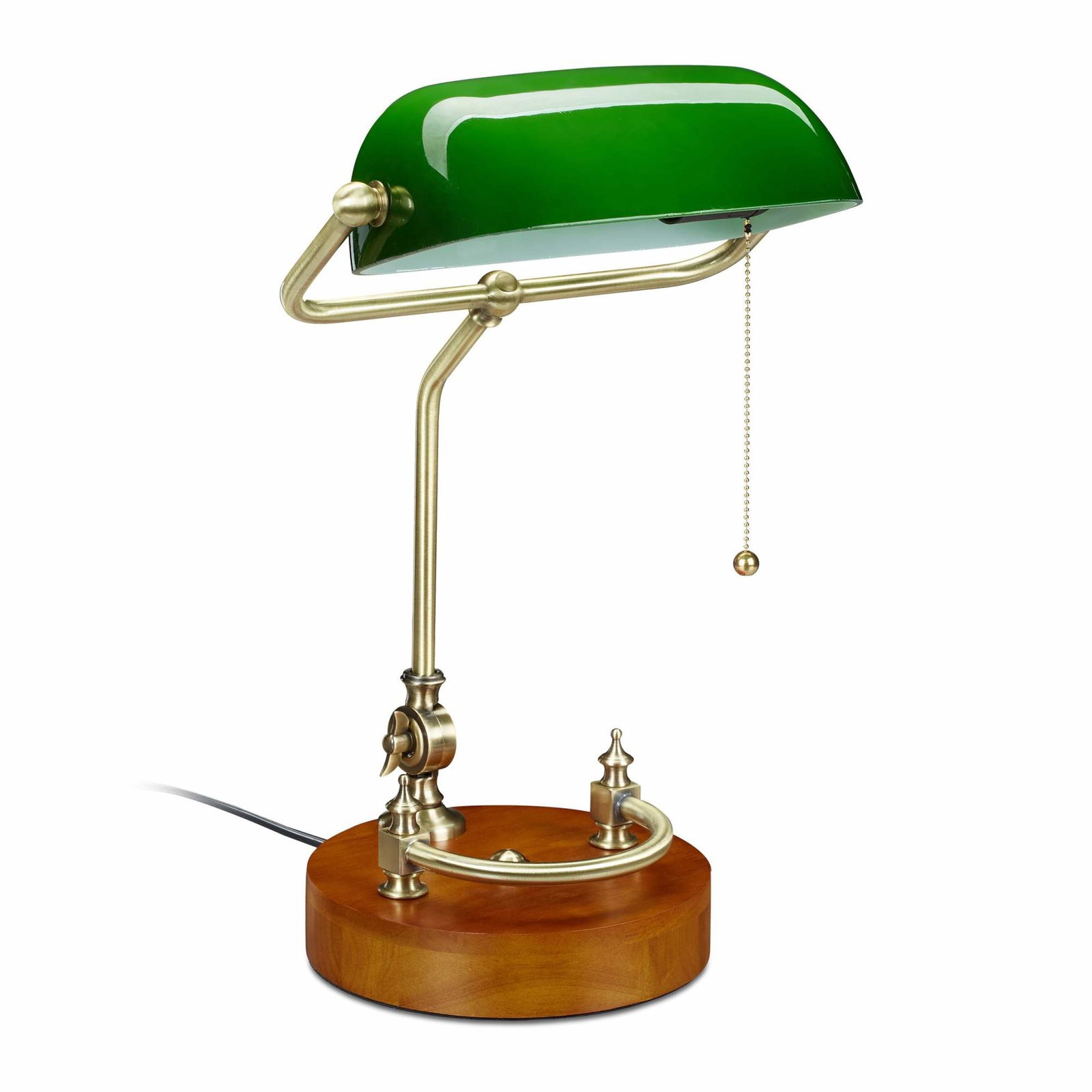 Banker lampe med trækkontakt