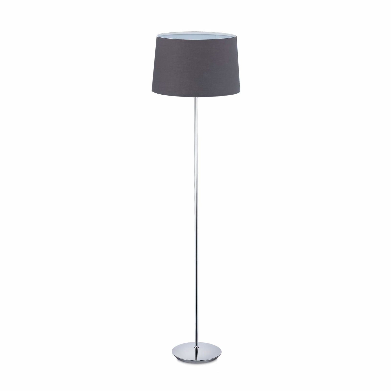 Gulvlampe med stofskærm