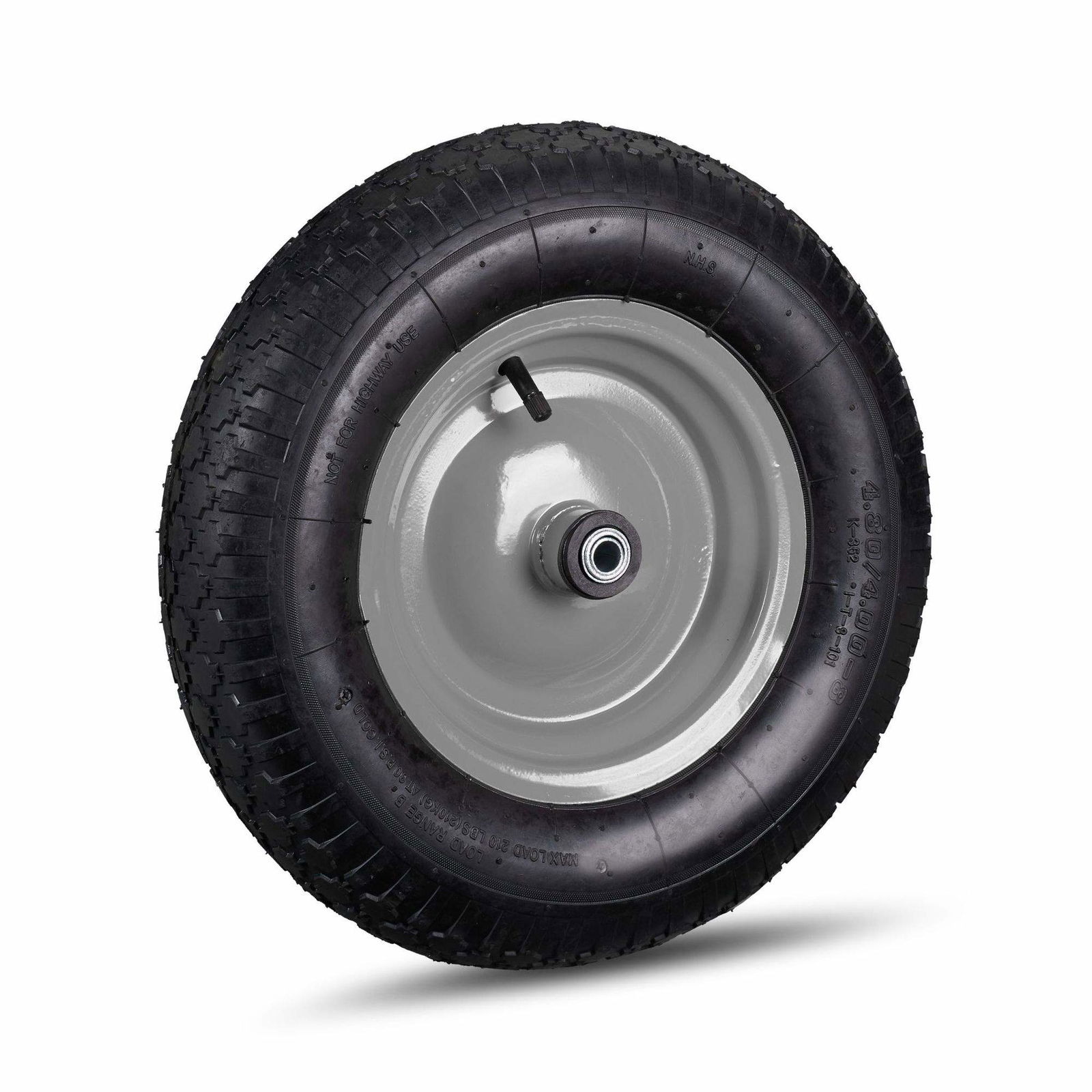 Hjul til trillebør 4,80 4,00-8 med adaptere