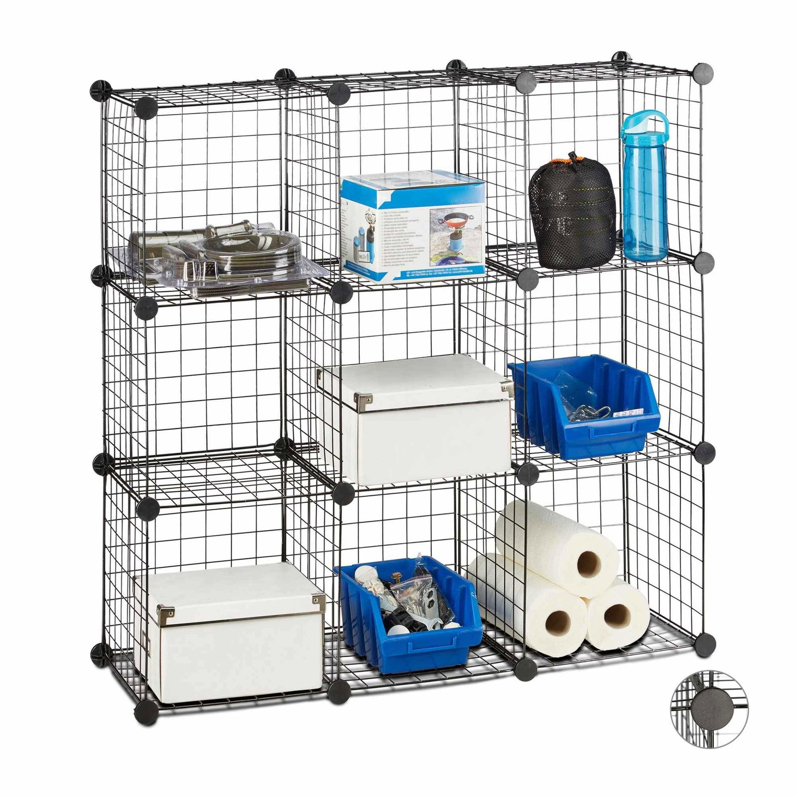 Bultfria hyllor i trådnät 9 fack | Leksaker & Spel - Leksaker | Pryloteket