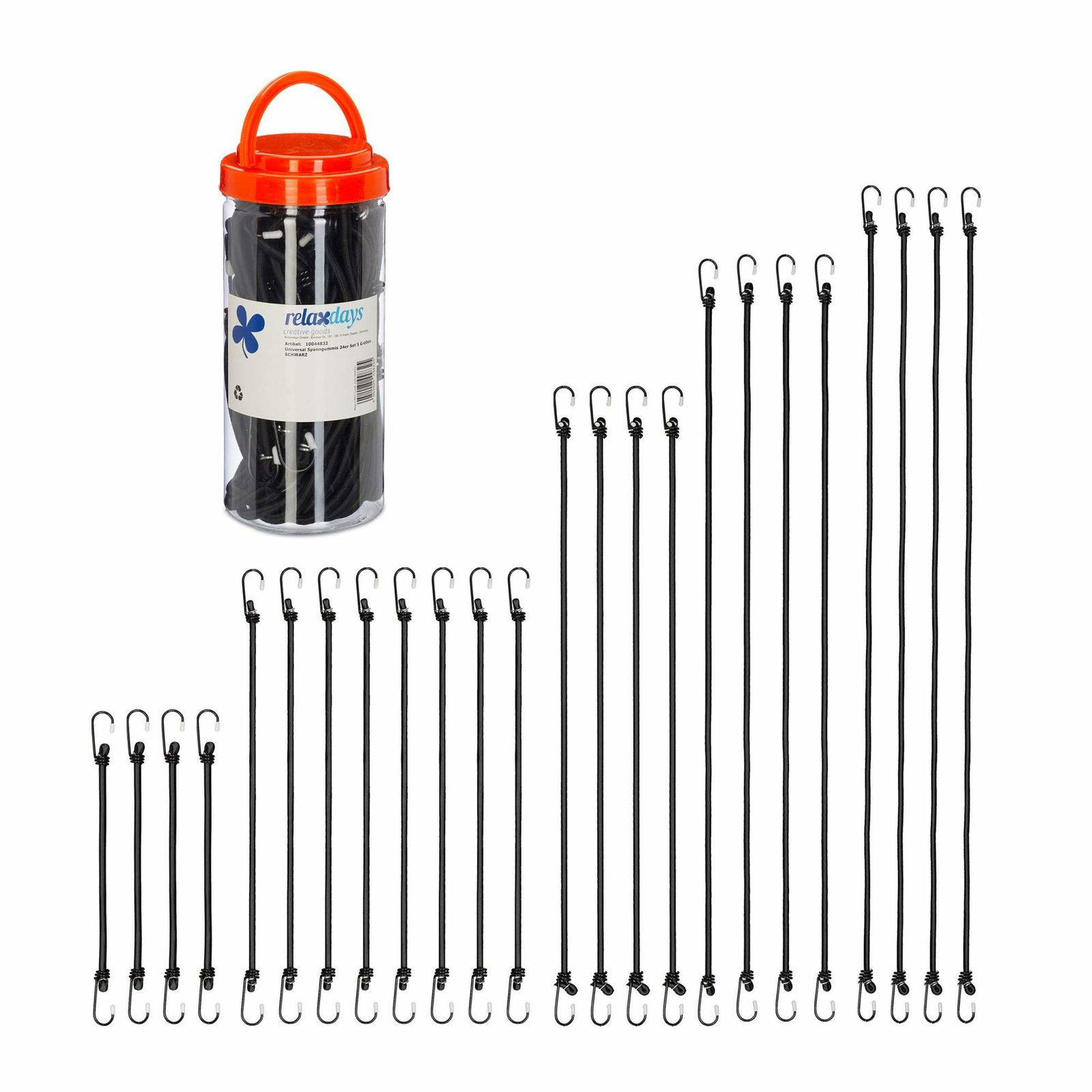 Klämgummi 24-delat set 5 storlekar | Elektronik - Tillbehör Mobil & Surfplatta - Mobiltillbehör - Mobilkablar - Tillbehör | Pryloteket