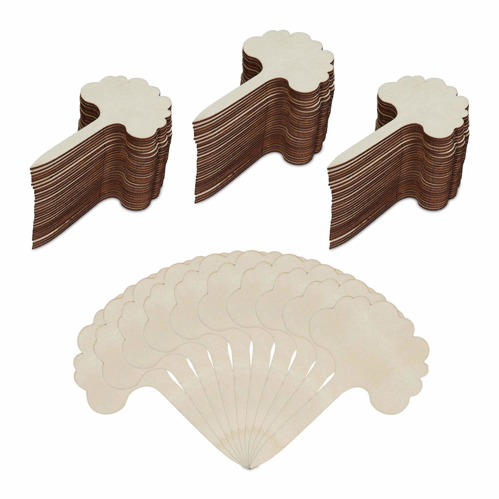 Plantepropper i træ - 100 stk