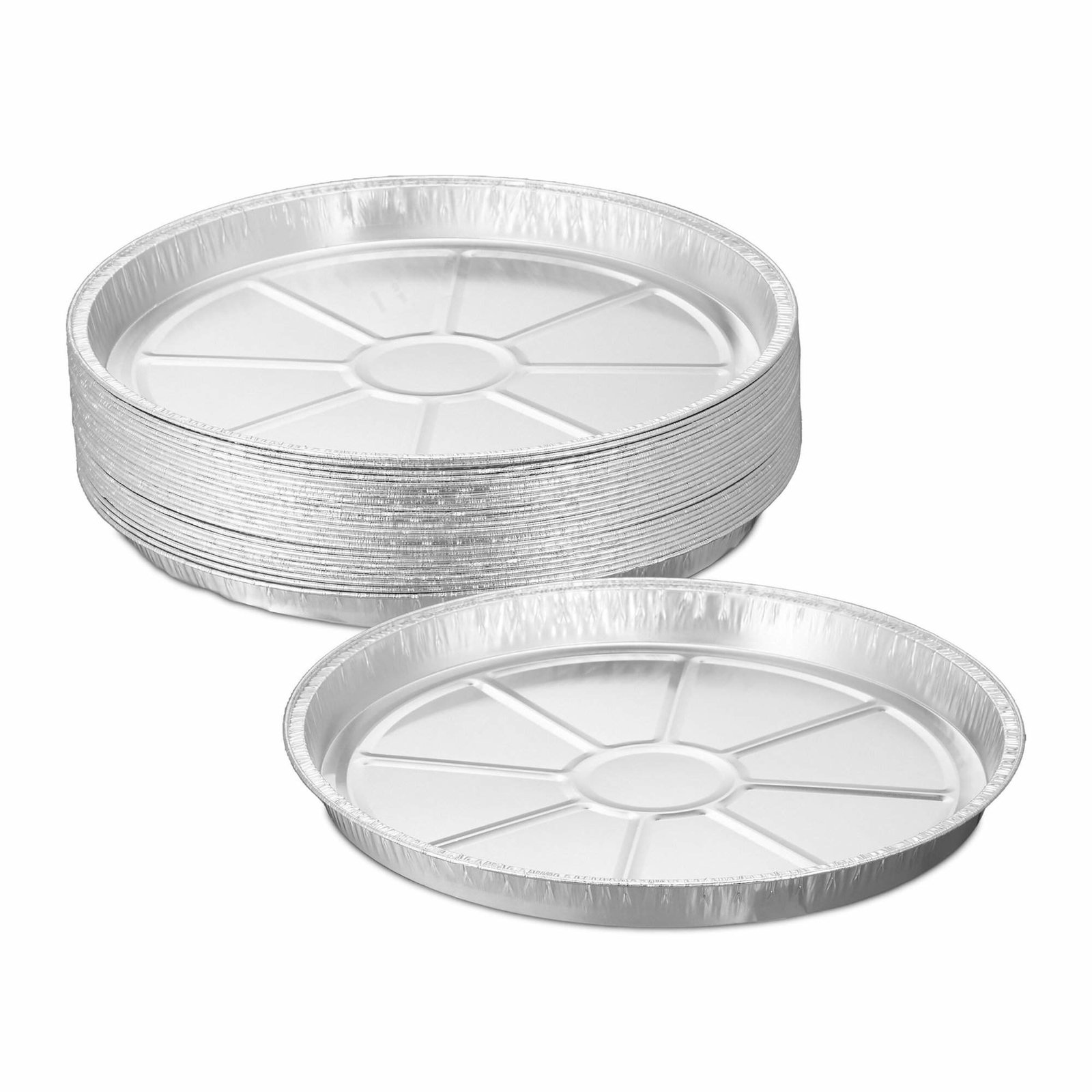 Runde aluminiumsbakker i sæt af 25 stk