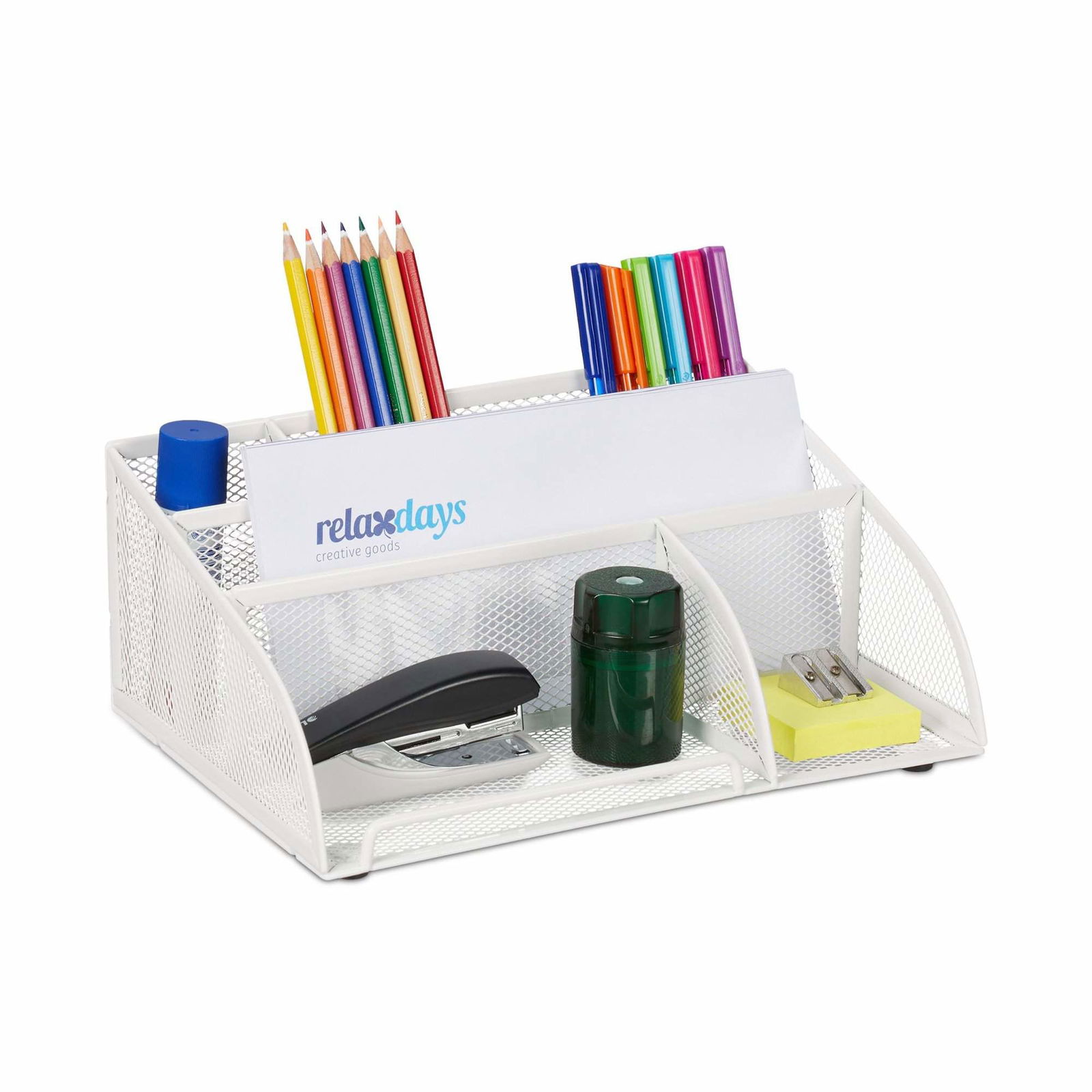 Skrivebordsorganisation med 5 rum