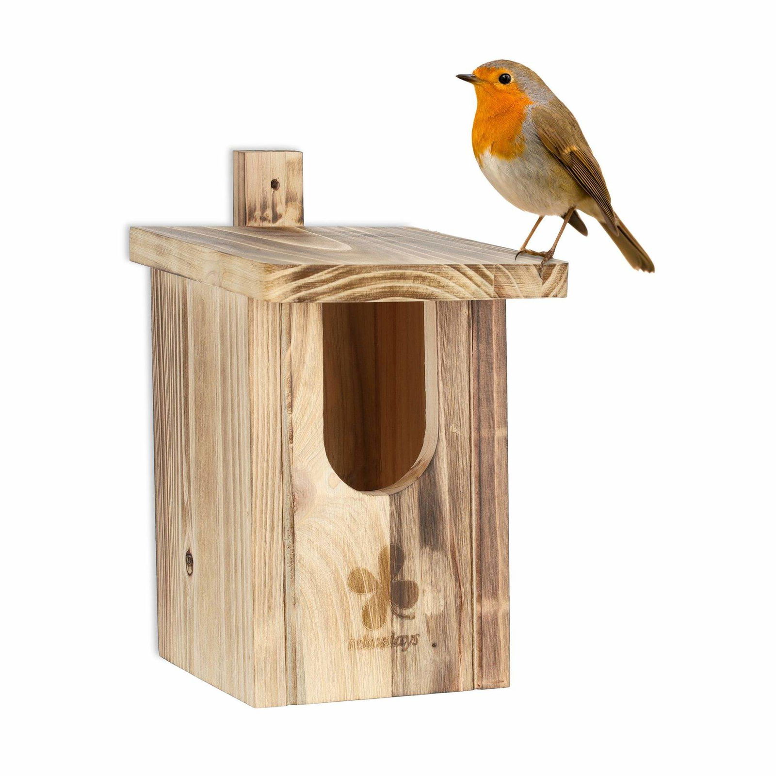 Nestbox Flamed Semi Cavity Breeder