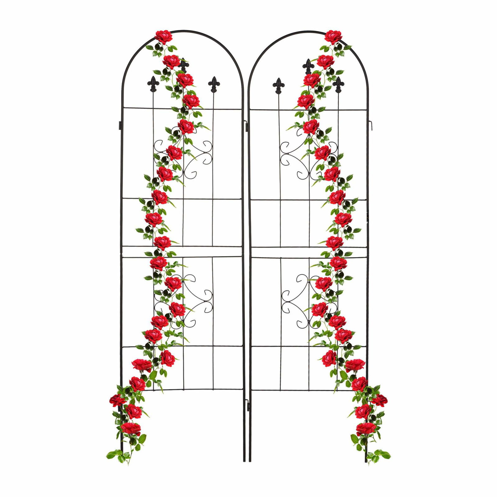 Trellis 180 cm sæt af 2 sorte