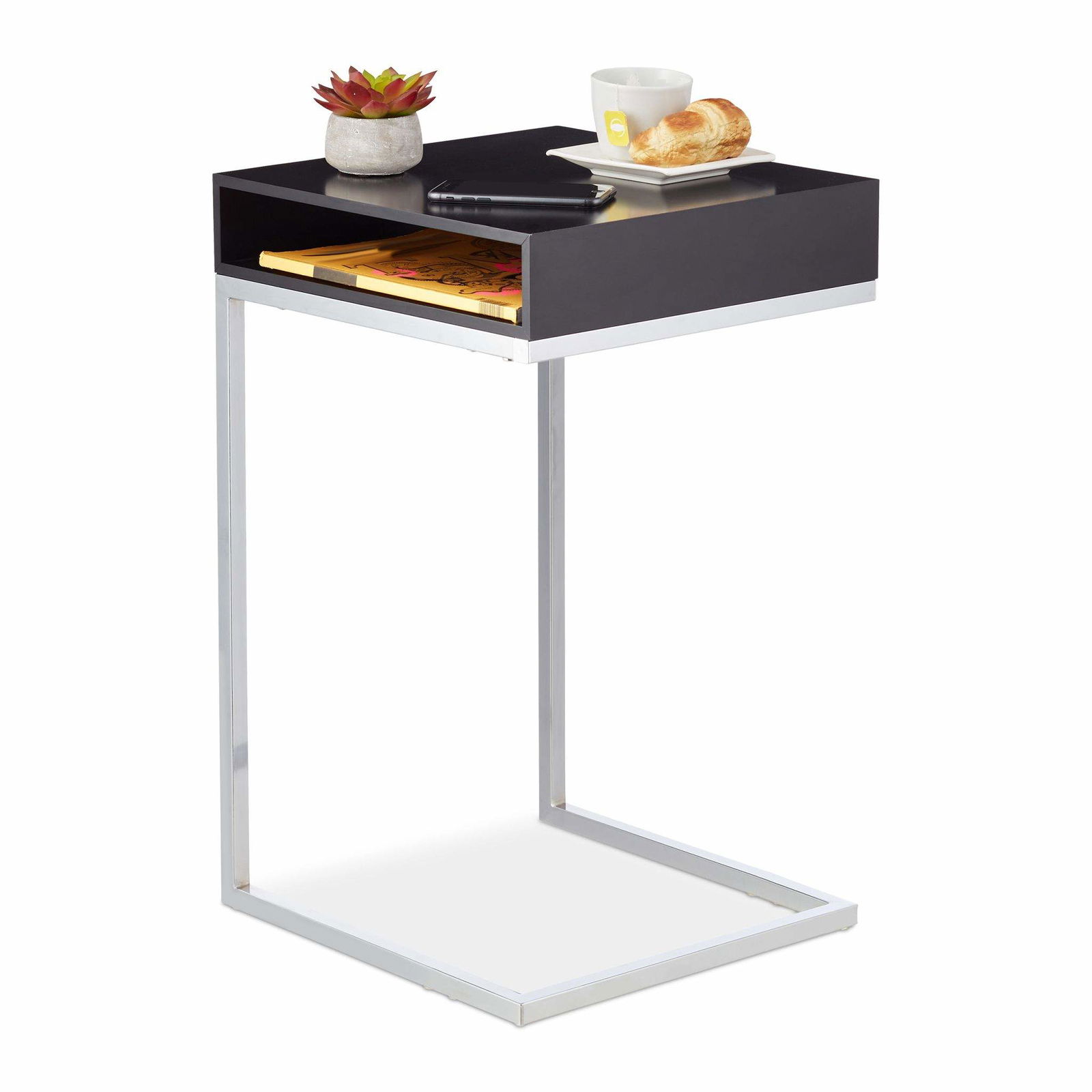 Sidebord med metalben