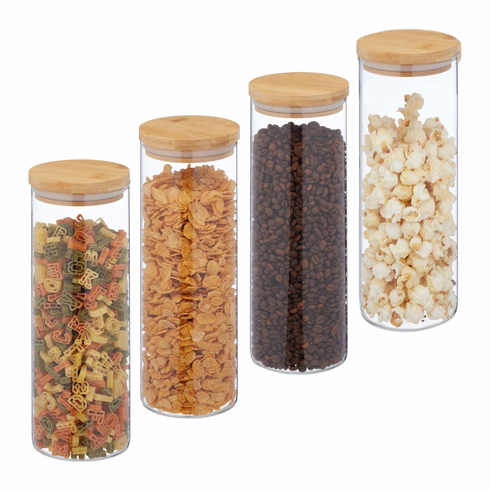 4 st. Förvaringsburkar 1600 ml | Hem & Hobby - Hem & Hushåll - Kök - Köksförvaring - Förvaringsburkar | Pryloteket