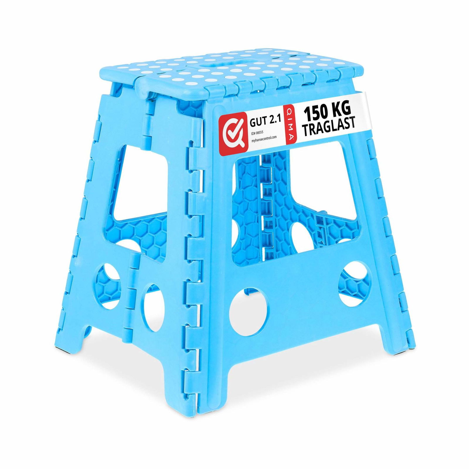 Sammenklappelig skammel XL blå