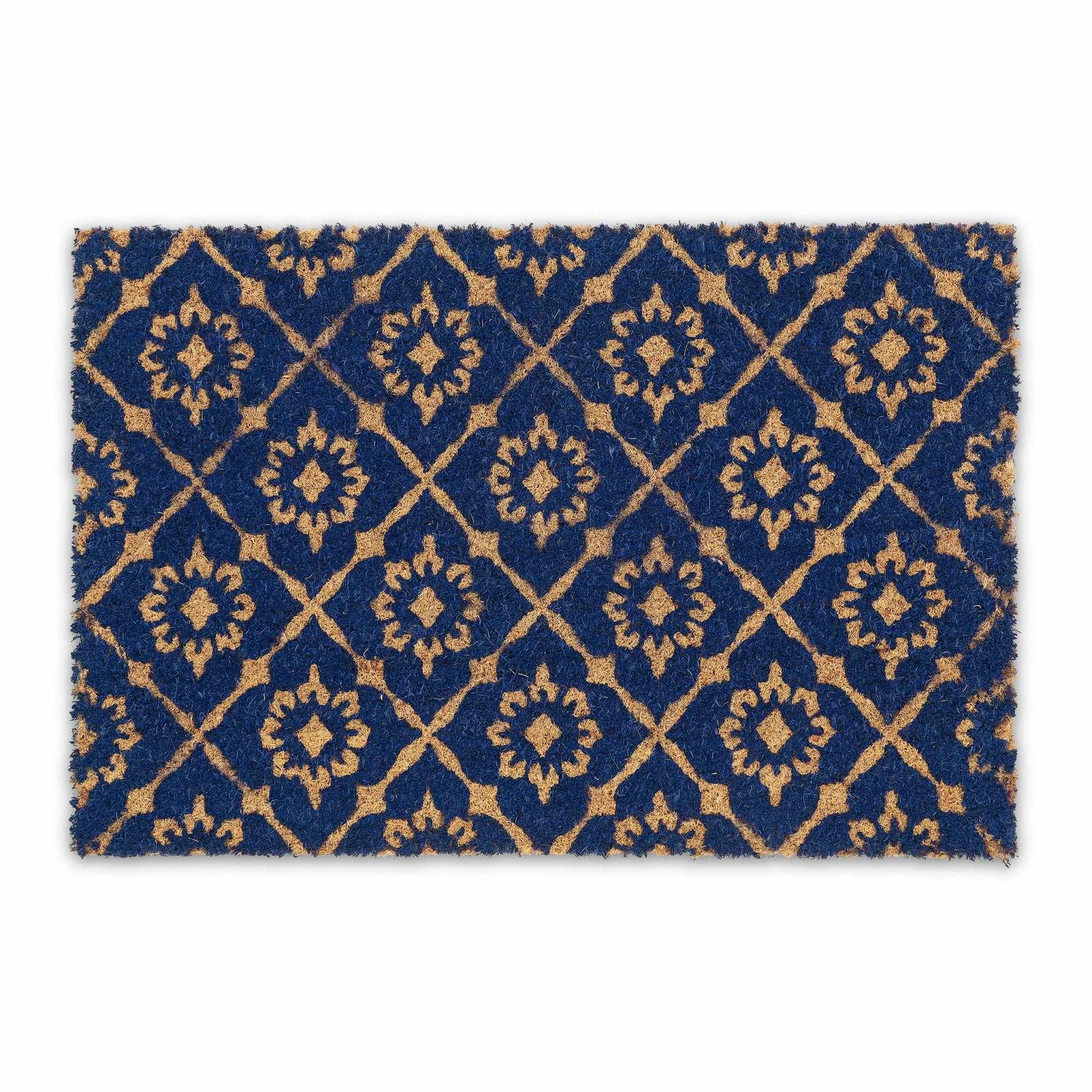 Dörrmatta kokosfiber med blommönster | Hem & Hobby - Hem & Hushåll - Inredning & Dekoration - Dörrmattor | Pryloteket