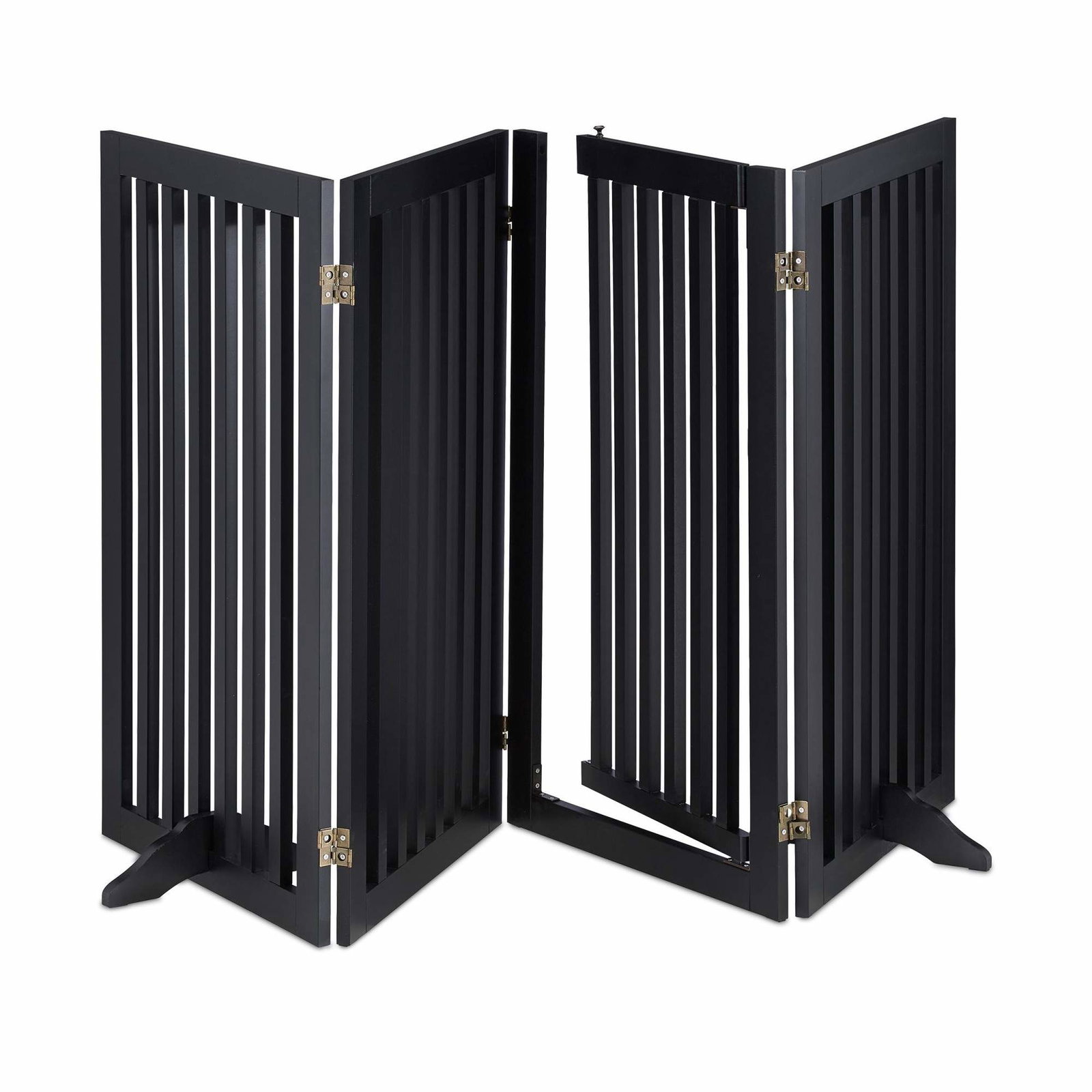 Svart säkerhetsgrind med dörr 92 cm | Hem & Hobby - Hem & Hushåll - Hemsäkerhet - Barnspärrar & Anpassning - Barngrindar & Trappgrindar | Pryloteket