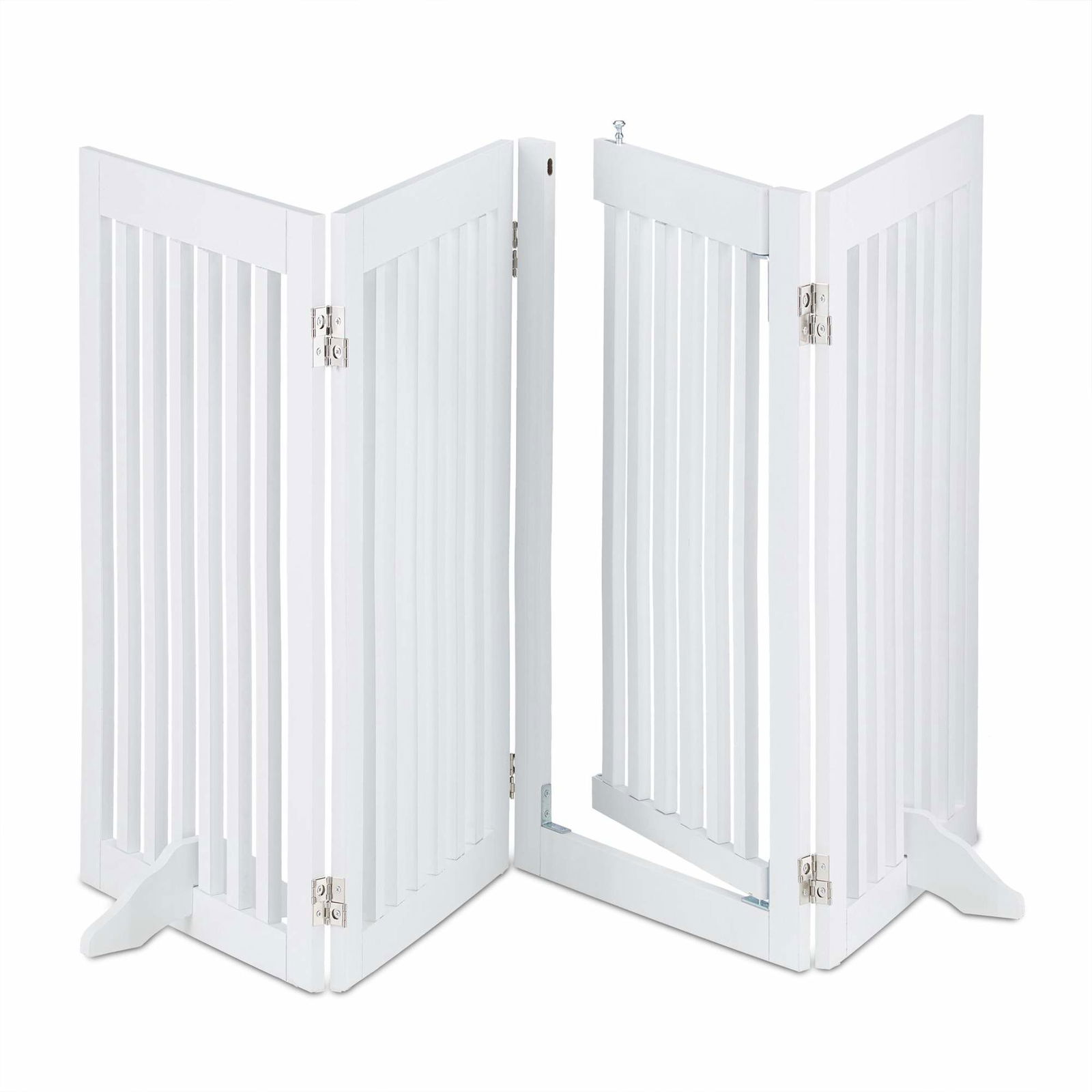 Vit säkerhetsgrind med dörr 92 cm | Hem & Hobby - Hem & Hushåll - Hemsäkerhet - Barnspärrar & Anpassning - Barngrindar & Trappgrindar | Pryloteket