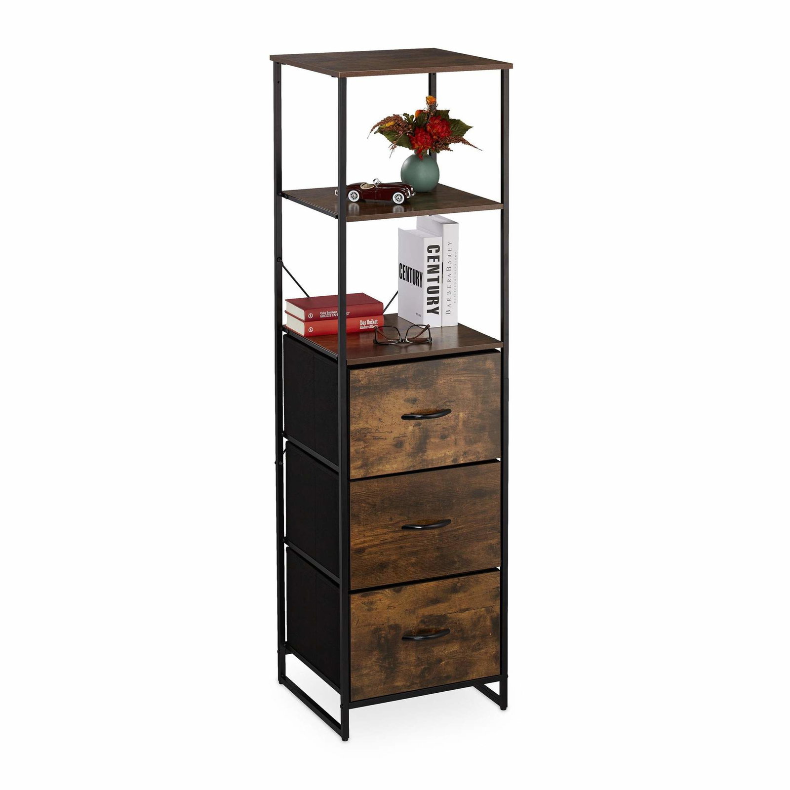 Vintage hylde i industrielt design