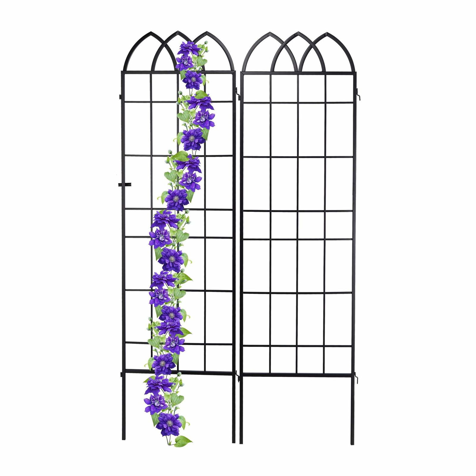 Metal klatrestøtte, sæt med 2