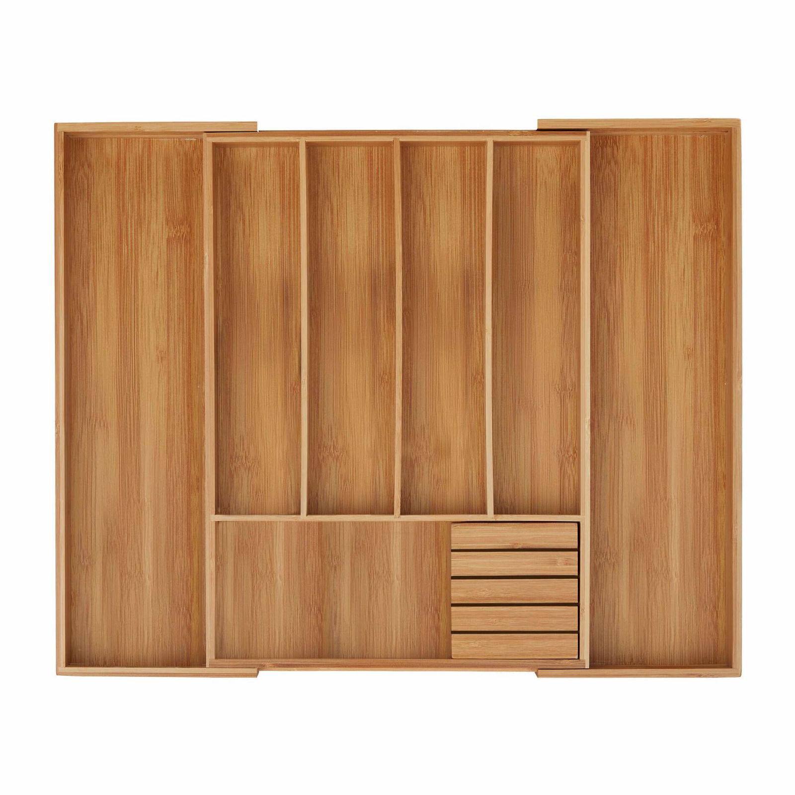 Bestikkasse af bambus kan forlænges