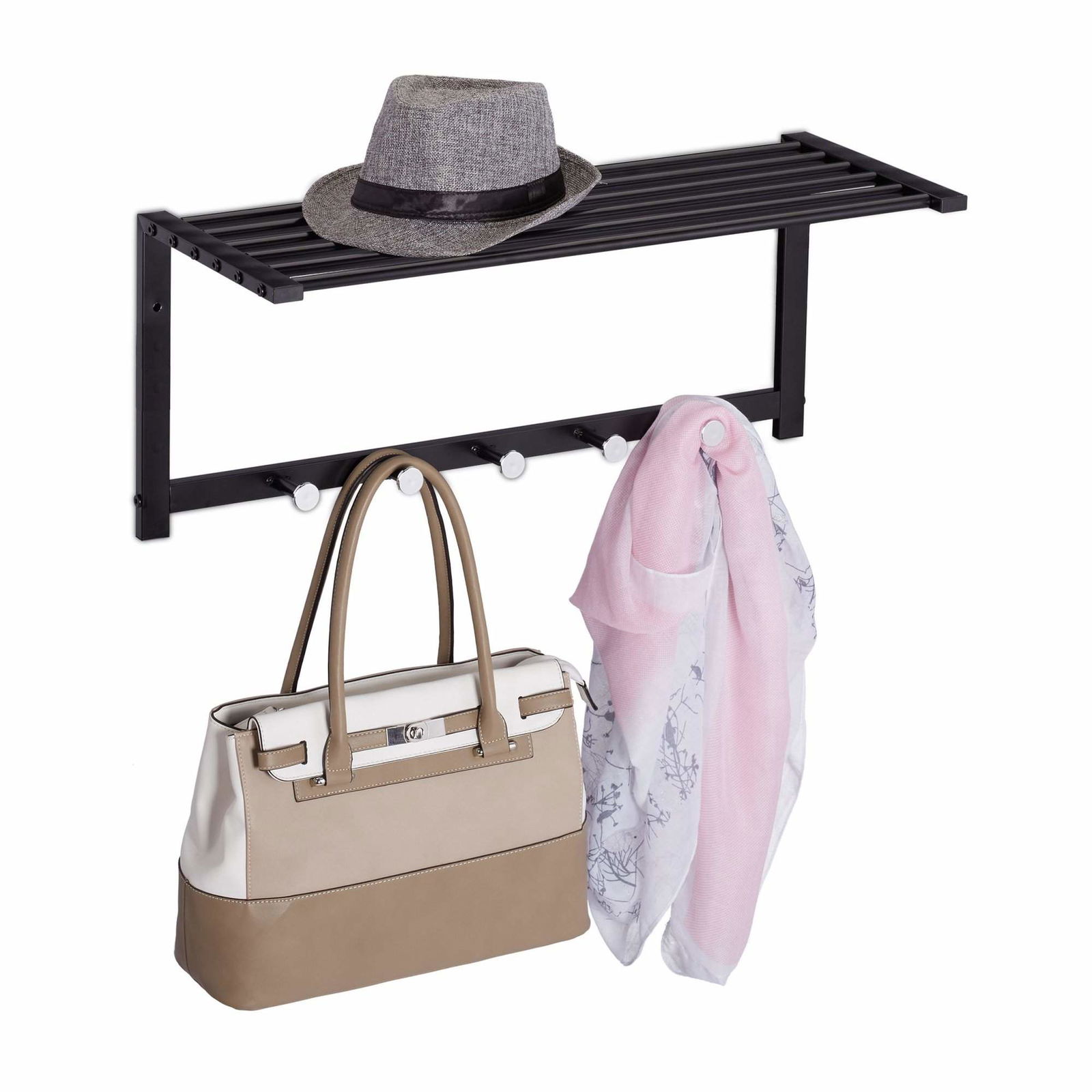 Tøjbøjle med hylde