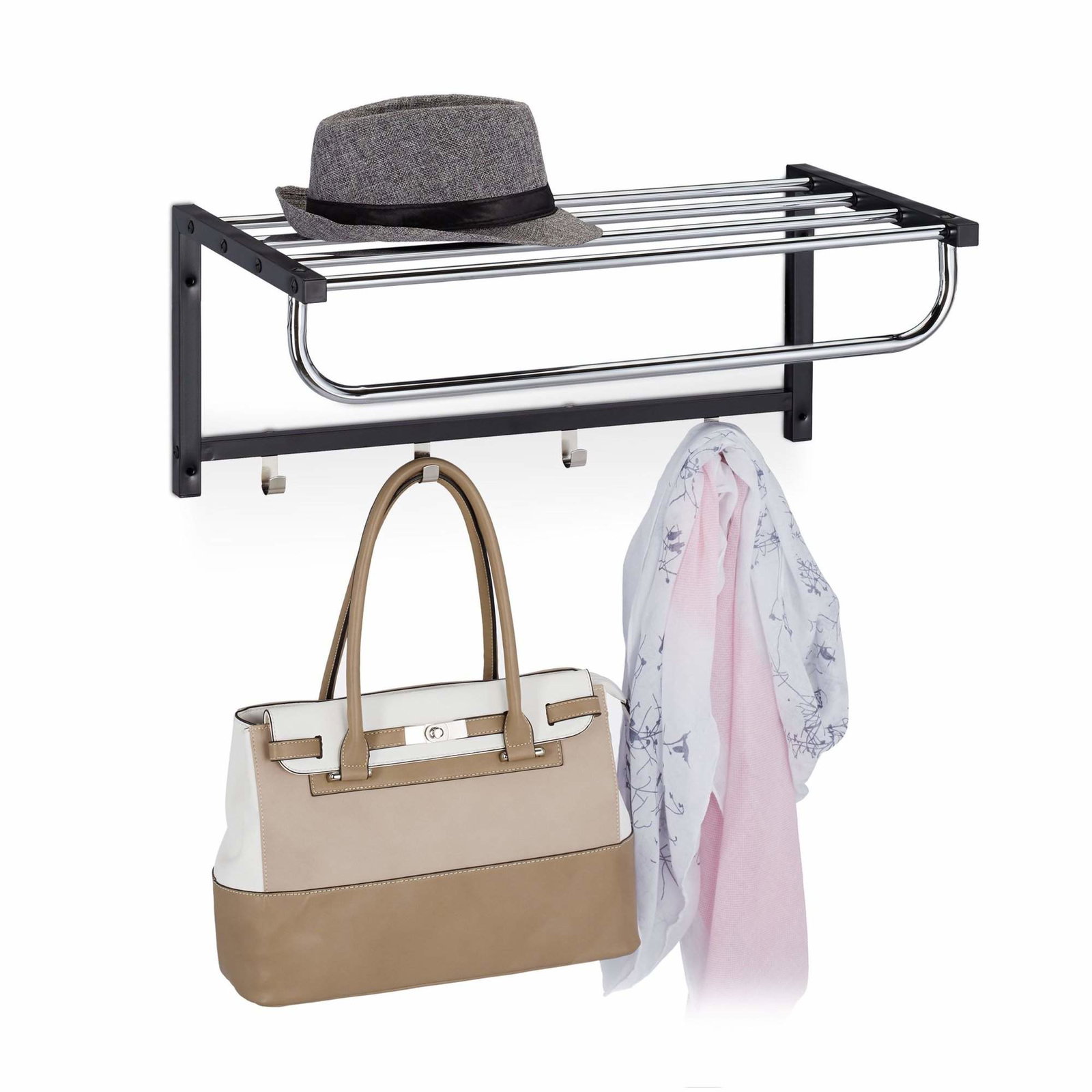 Vägghylla med kroklist | Elektronik - Tillbehör Mobil & Surfplatta - Mobiltillbehör - Mobilkablar - Tillbehör | Pryloteket