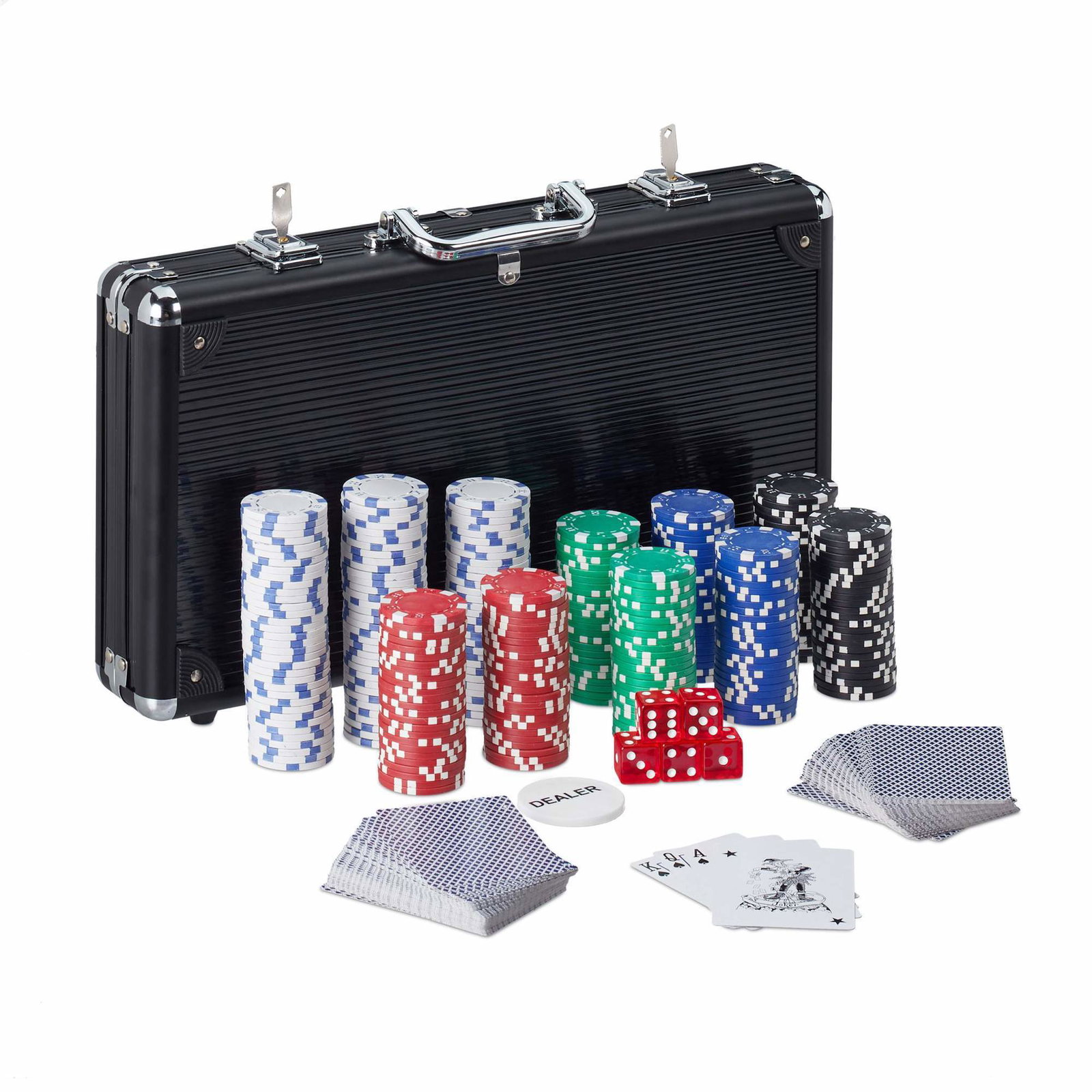 Pokertaske med 300 chips