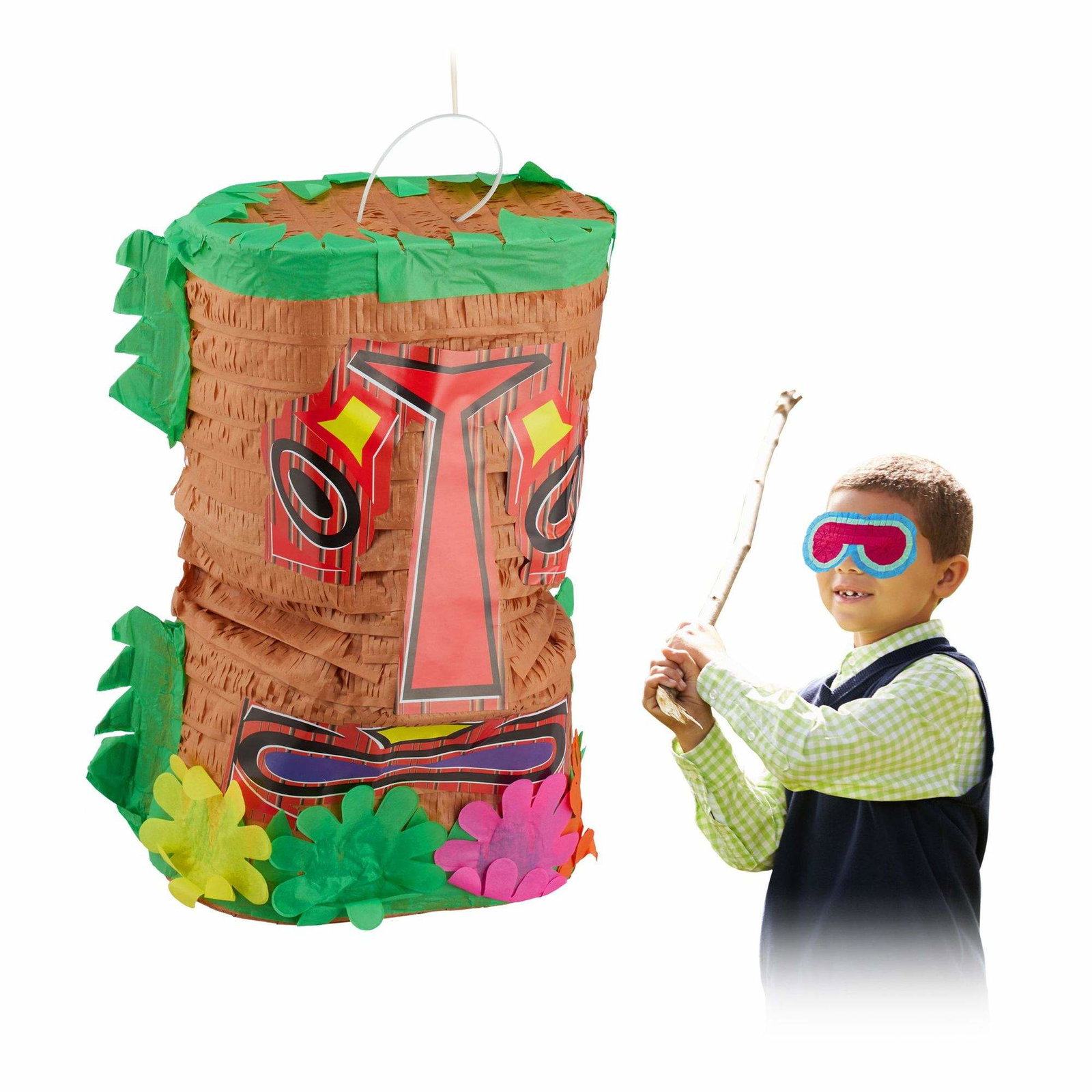 Pinata Tiki mask | Hälsa & Skönhet - Personvård - Vård & Rehabilitering - Hållning | Pryloteket