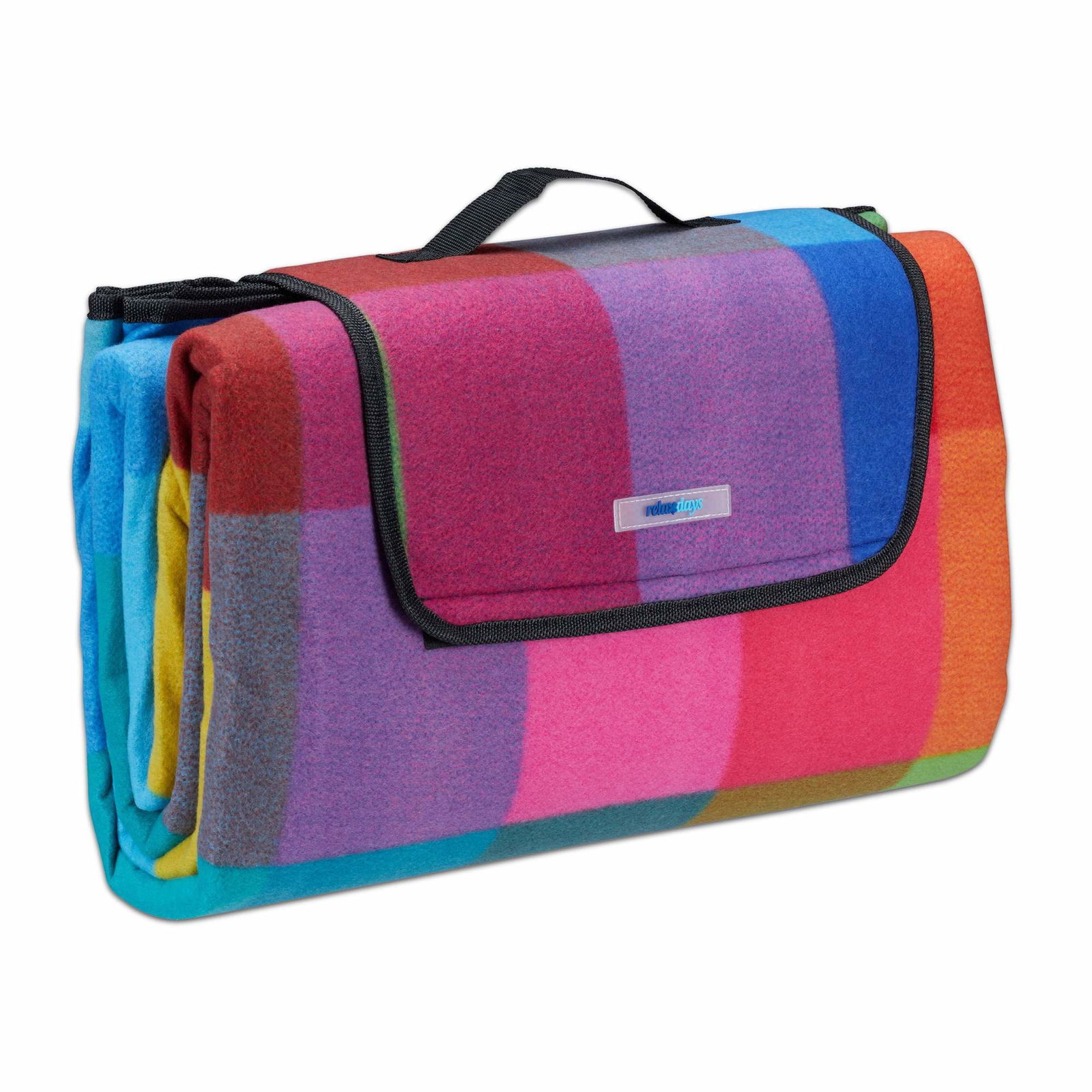 Picnictæppe 200 x 200 cm ternet