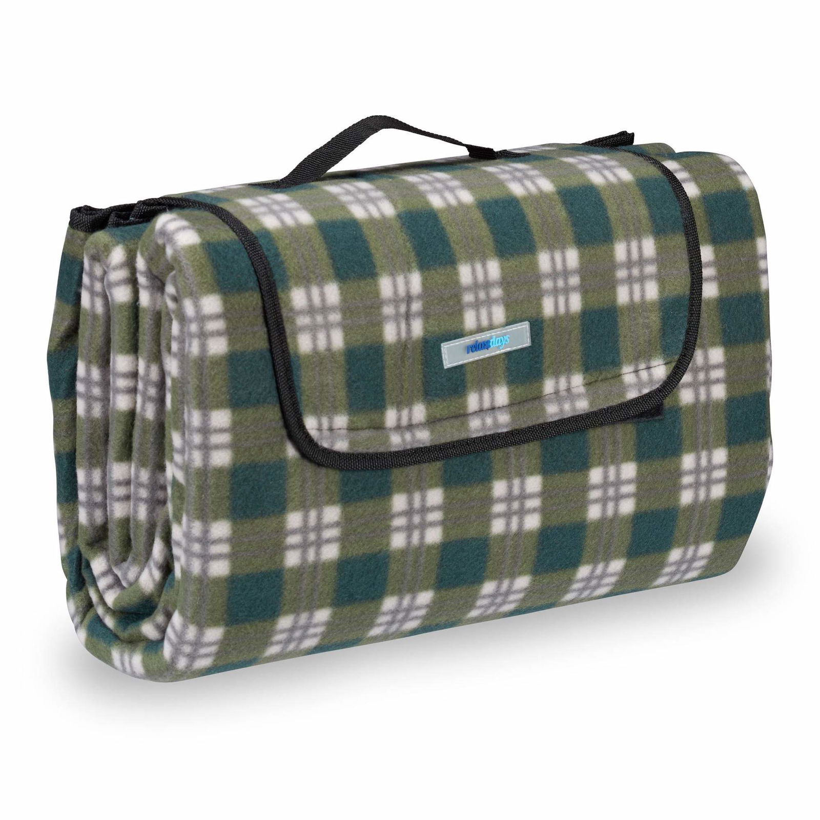 Picnictæppe 200 x 200 cm ternet