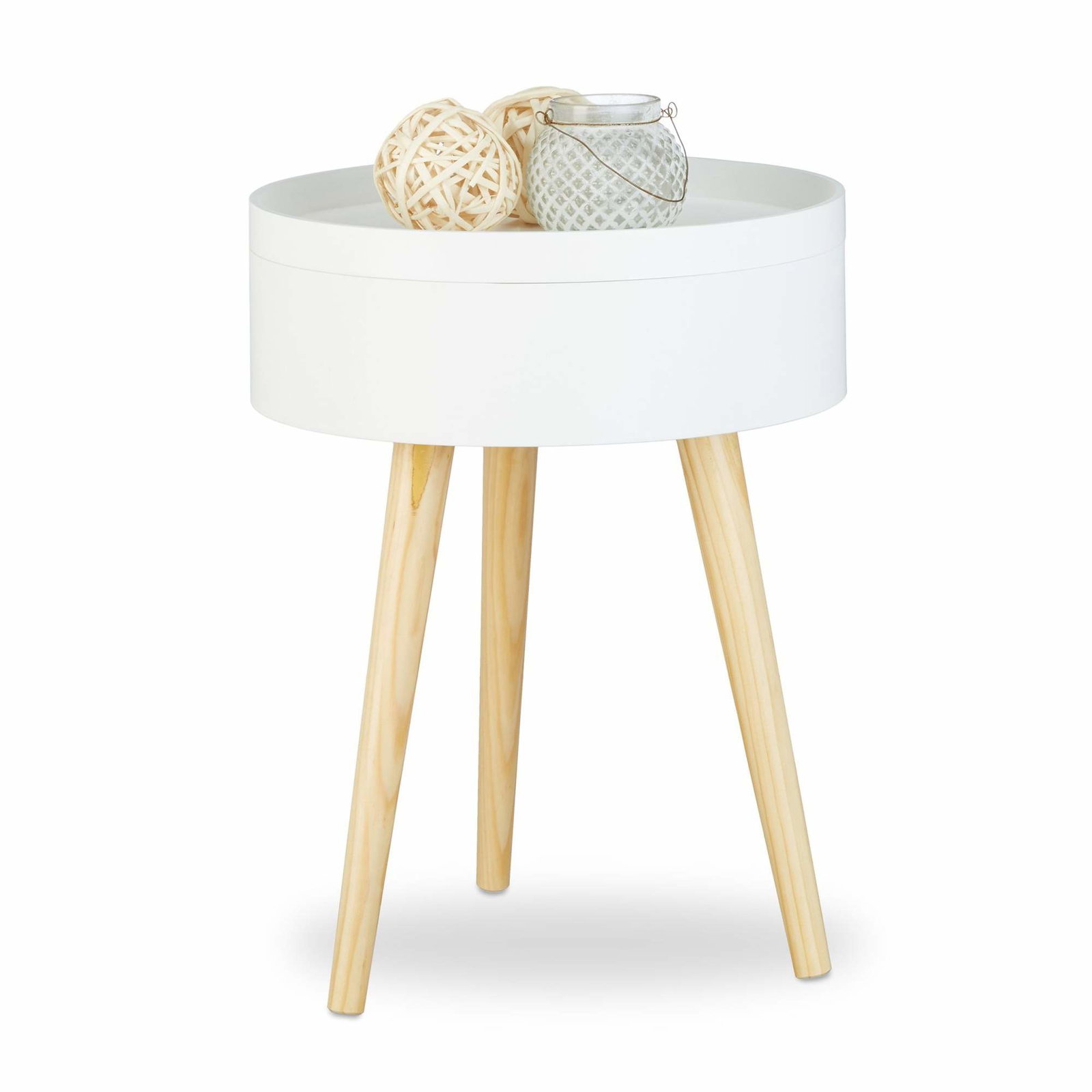 Rundt sidebord