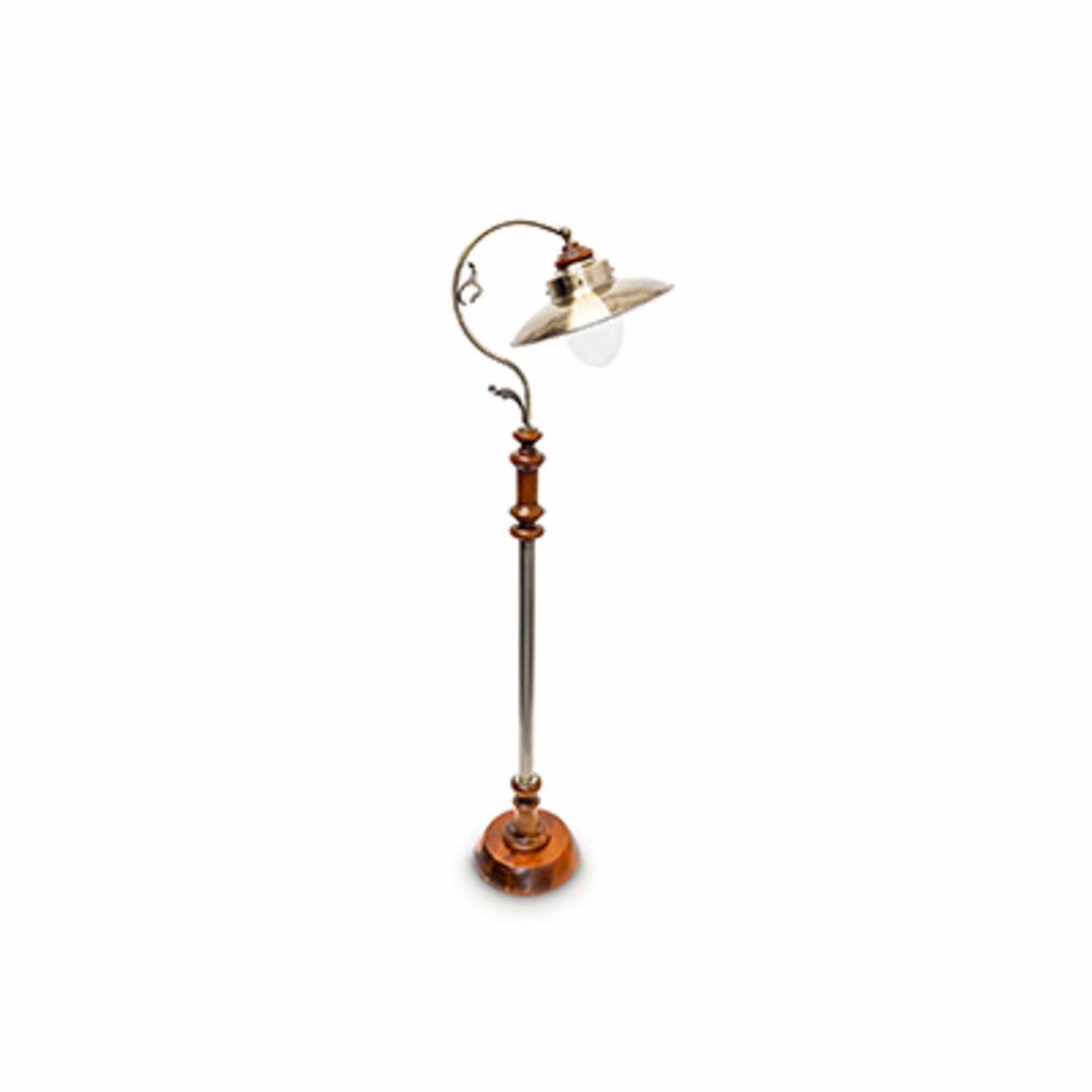 Gulvlampe Art Nouveau Design Messing