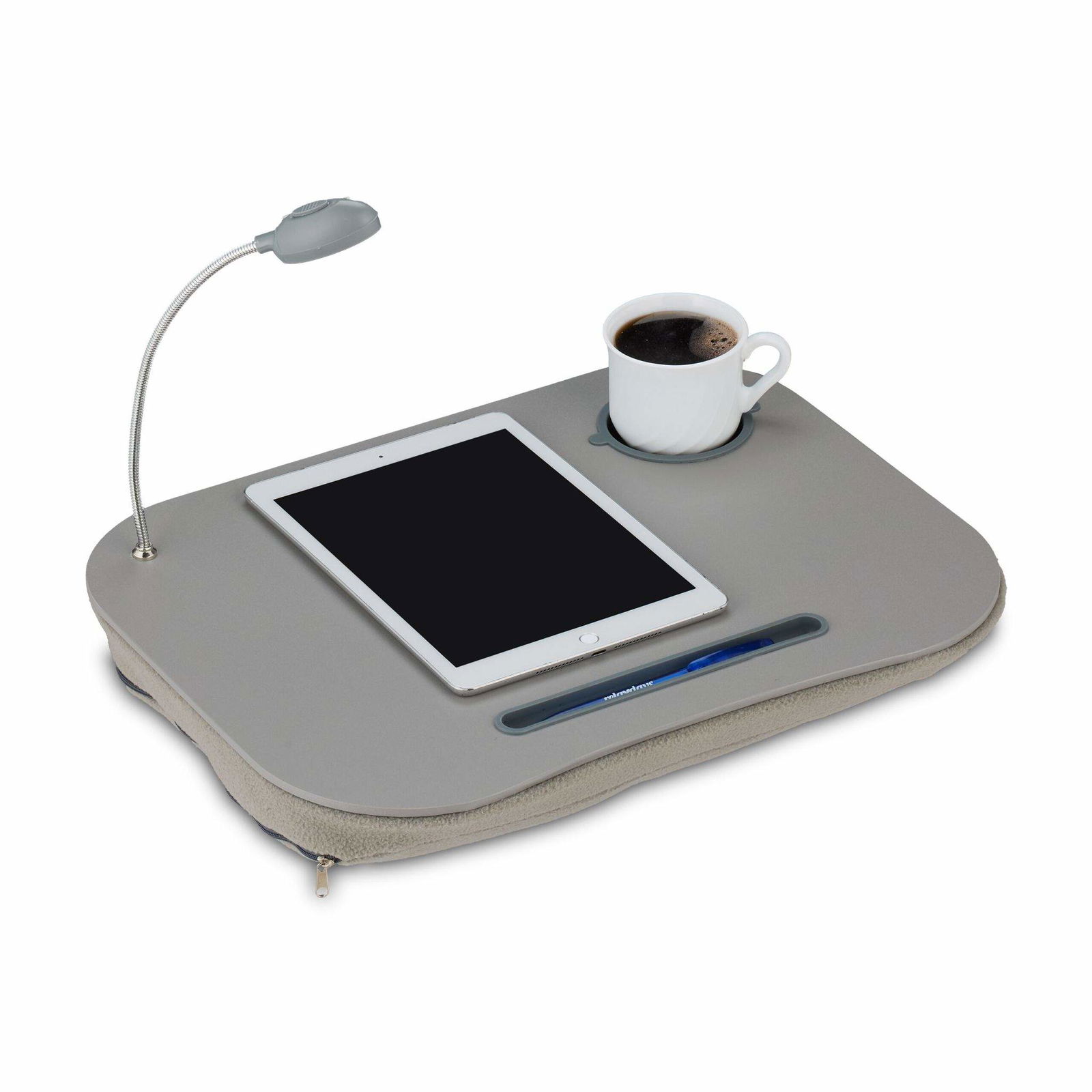 Puder til bærbare i lysegrå