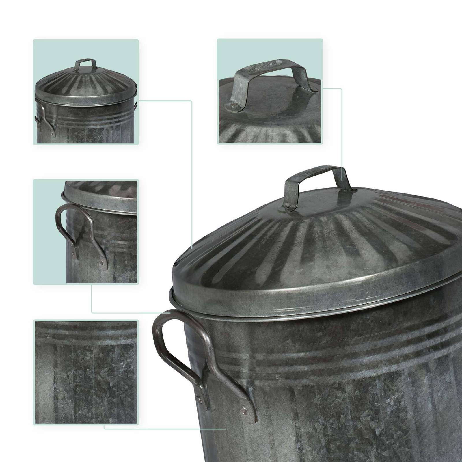 Askfat med lock 10 l | Elektronik - Tillbehör Mobil & Surfplatta - Mobiltillbehör - Mobilkablar - Tillbehör | Pryloteket