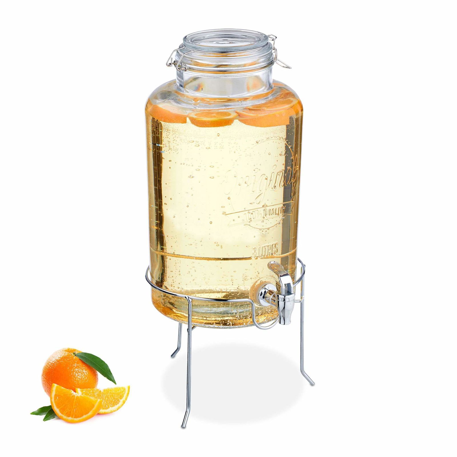 8 L drikkevareautomat med stativ