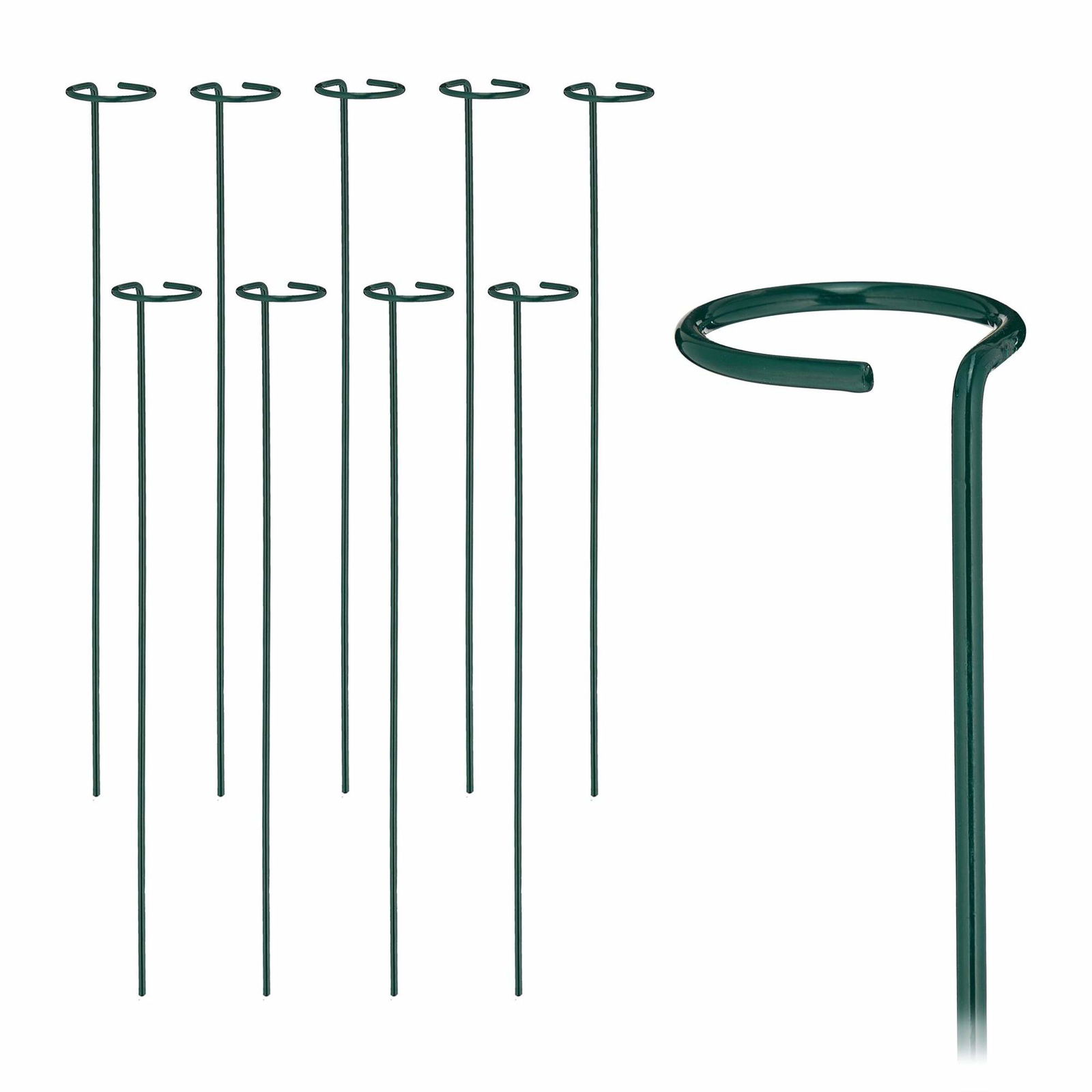 Plantestøtter i metal 10-pak
