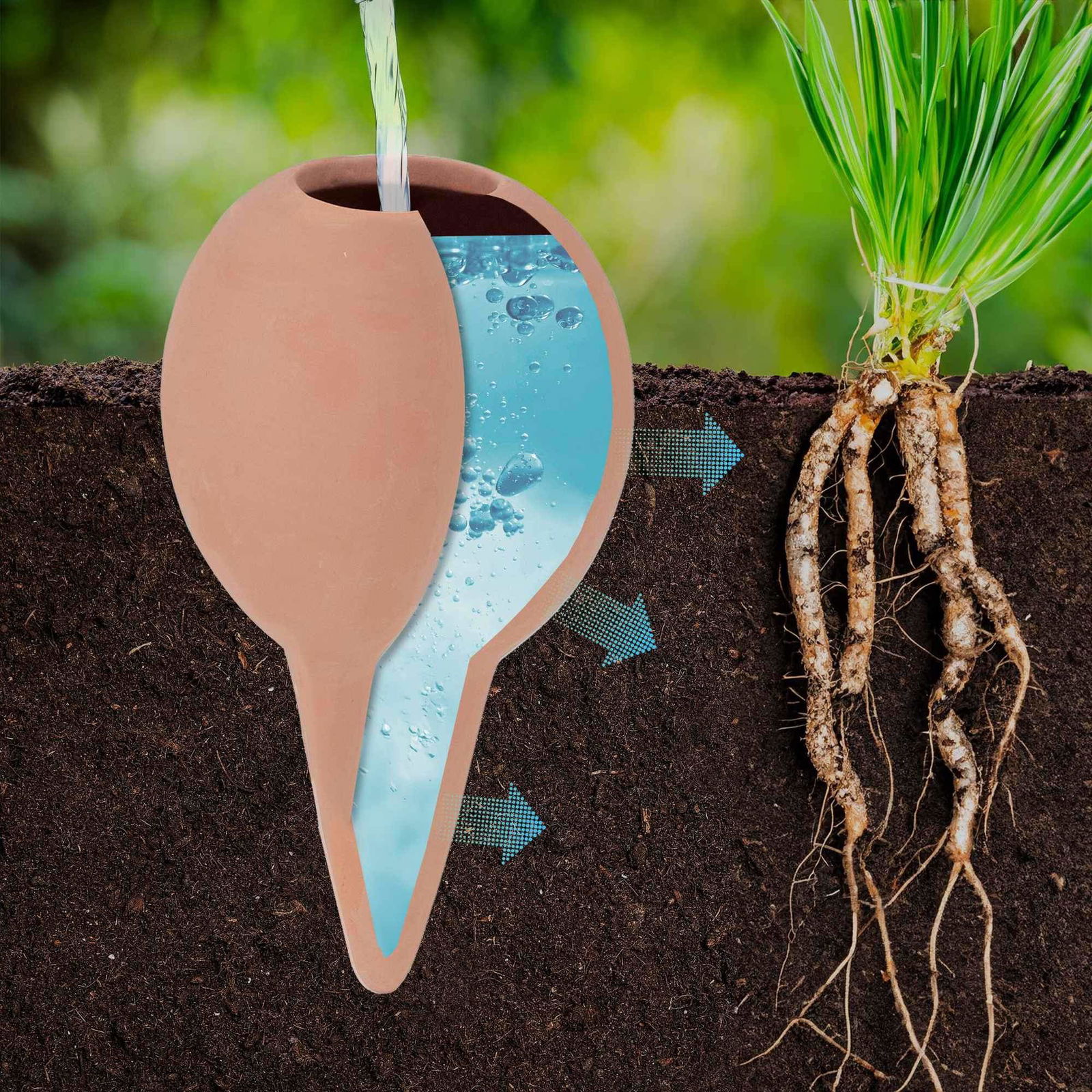 Tonkegel til kunstvanding i 6-pak