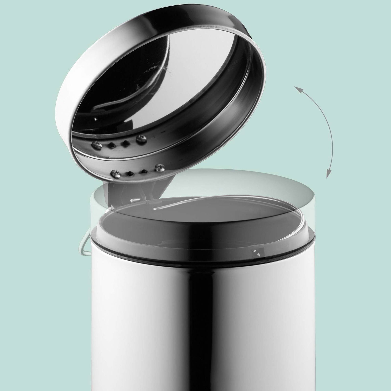 Kosmetikbeholder i rustfrit stål, 3 l