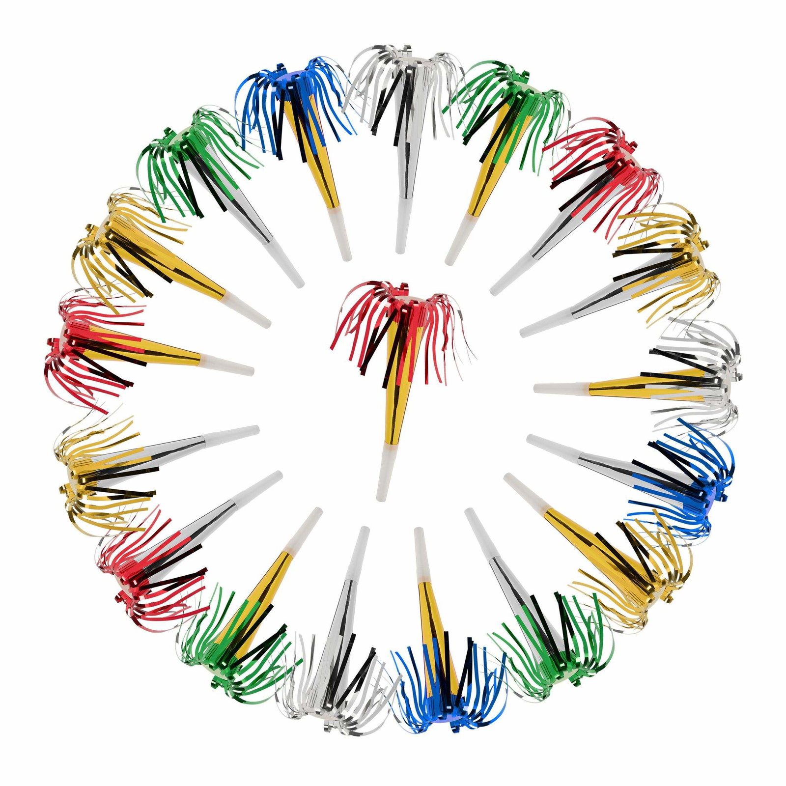 Festpip med fransar 72-pack | Elektronik - Kablar & Adaptrar - Adaptrar & Signalomvandlare - Ljud | Pryloteket