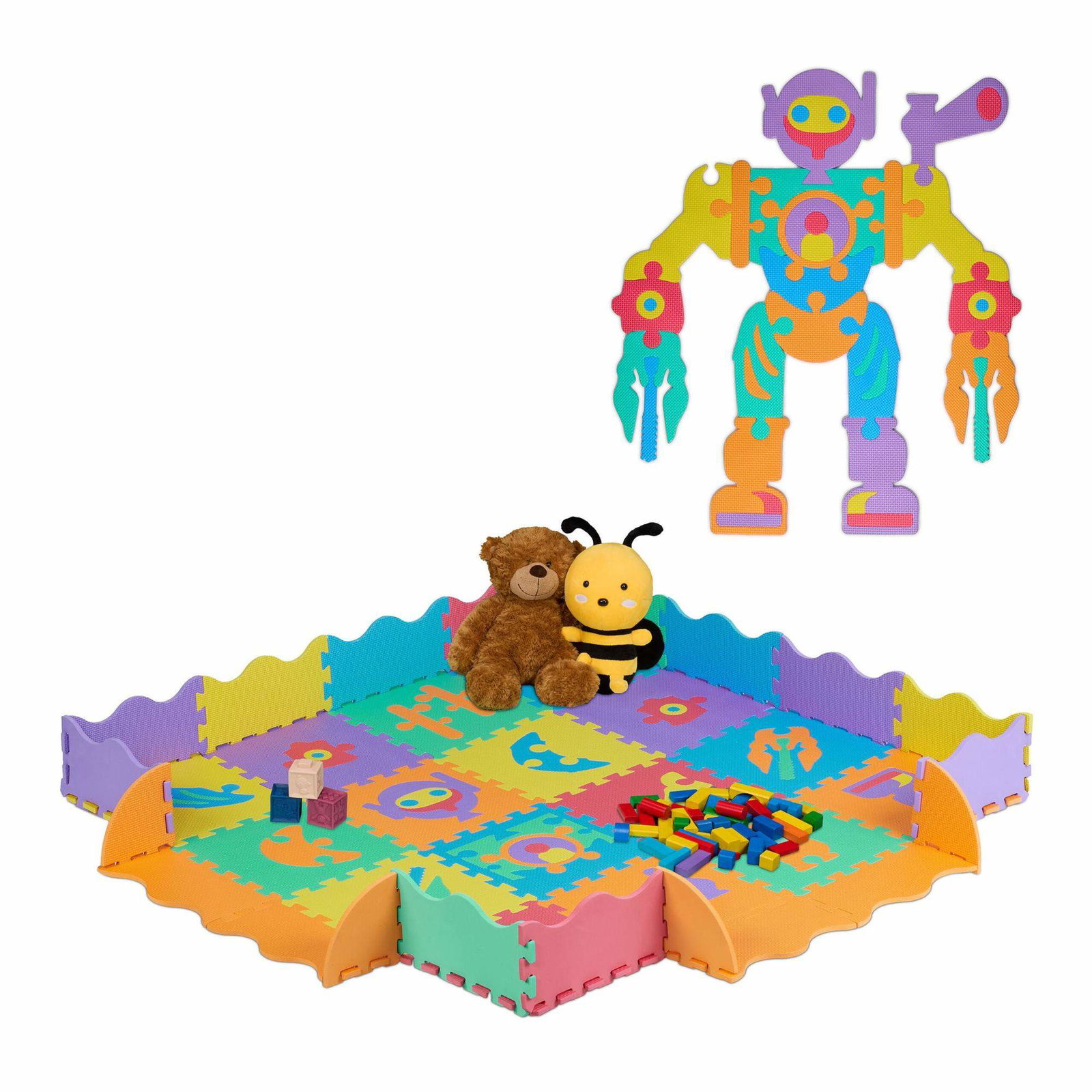 Puzzle måtte robotdele