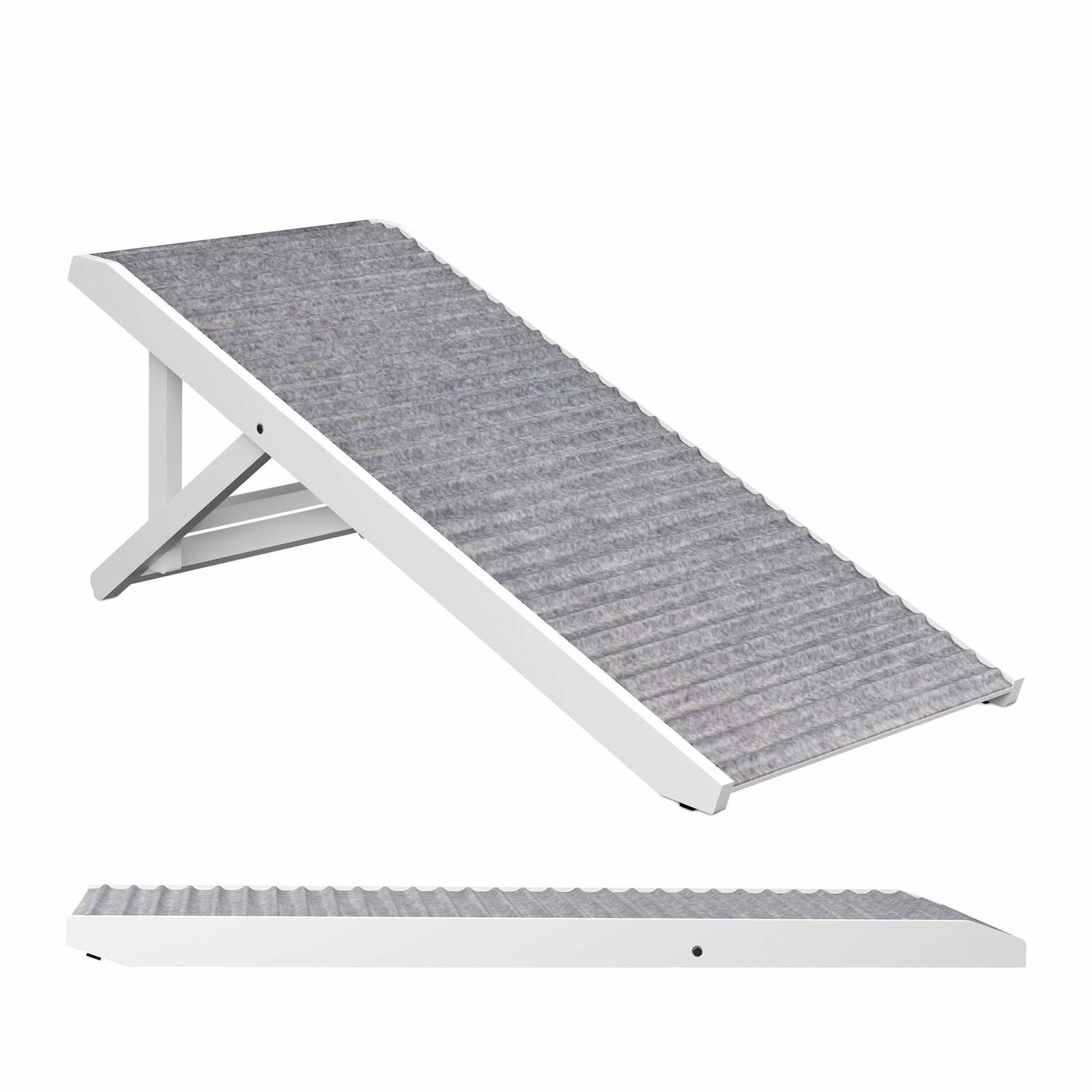 Højdejusterbar hunderampe