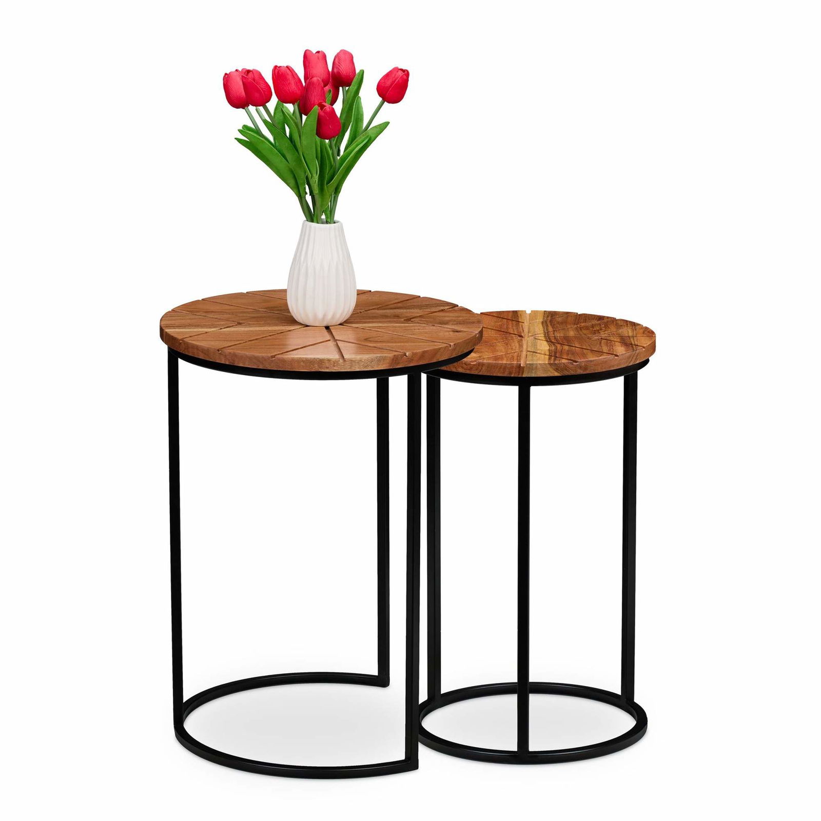 Sæt med 2 akacieborde