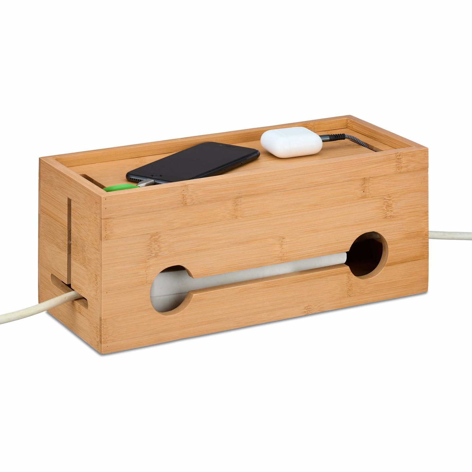 Kabelbox i bambu | Hem & Hobby - Resa & Semester - Organisering | Pryloteket