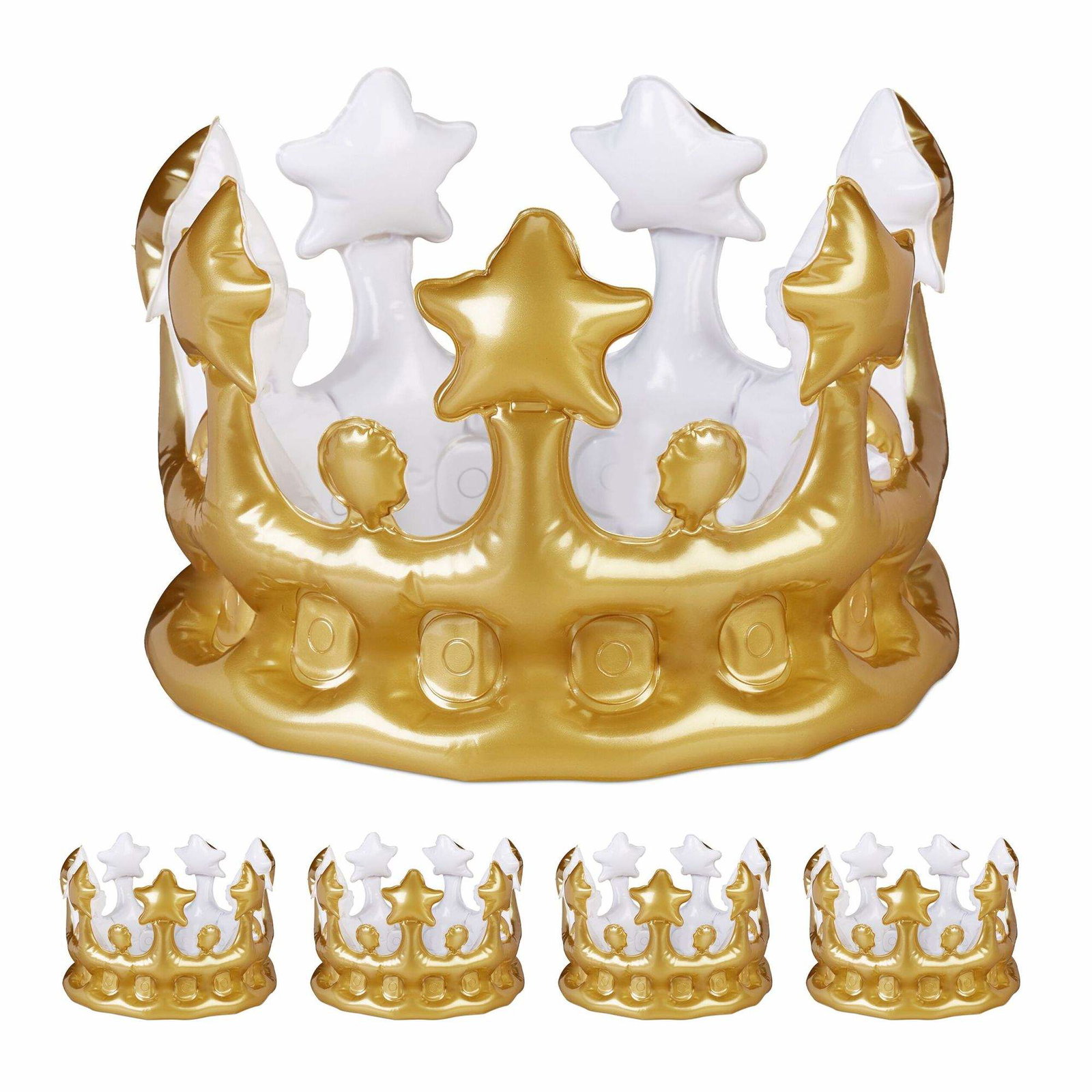 Uppblåsbar krona 5-pack | Elektronik - Tillbehör Mobil & Surfplatta - Mobiltillbehör - Mobilkablar - Tillbehör | Pryloteket