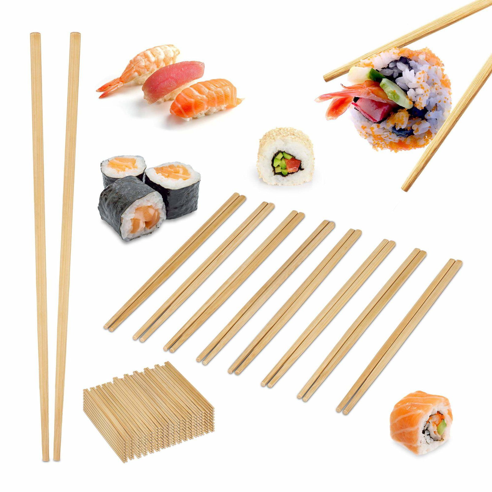 Bambu ätpinnar 144 par | Hem & Hobby - Hem & Hushåll - Kök - Köksredskap | Pryloteket