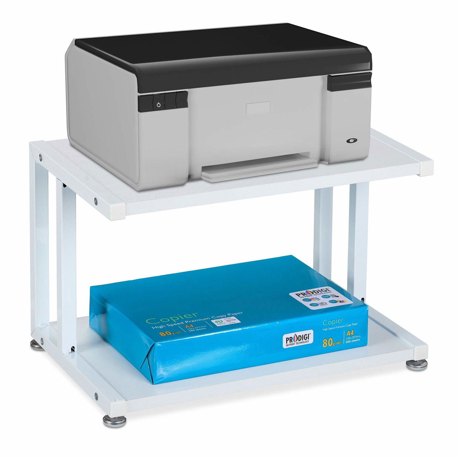 Printerstander med 2 hylder