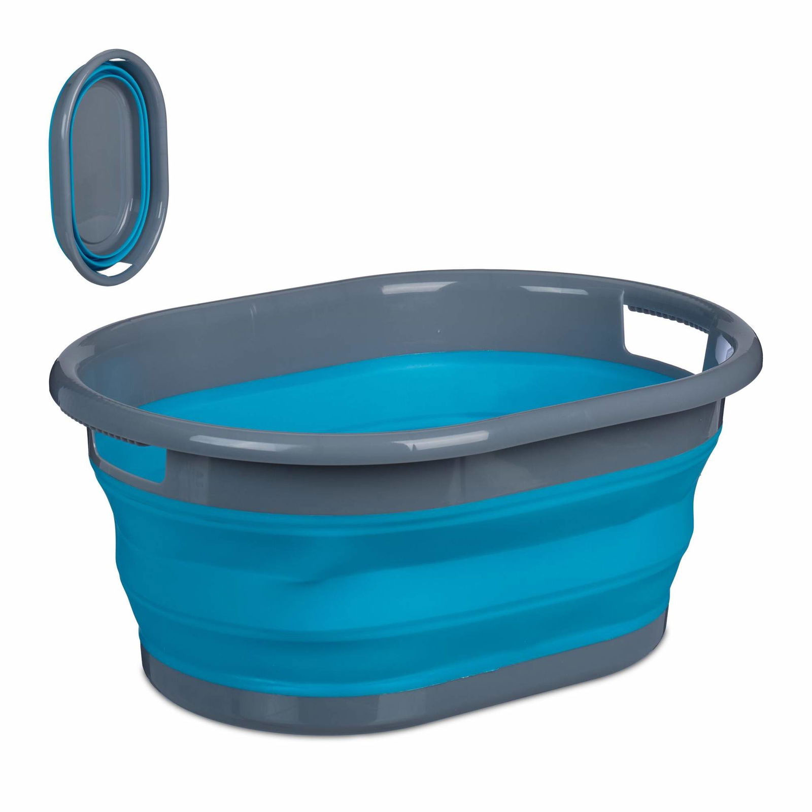 Sammenfoldelig vasketøjskurv 21 l