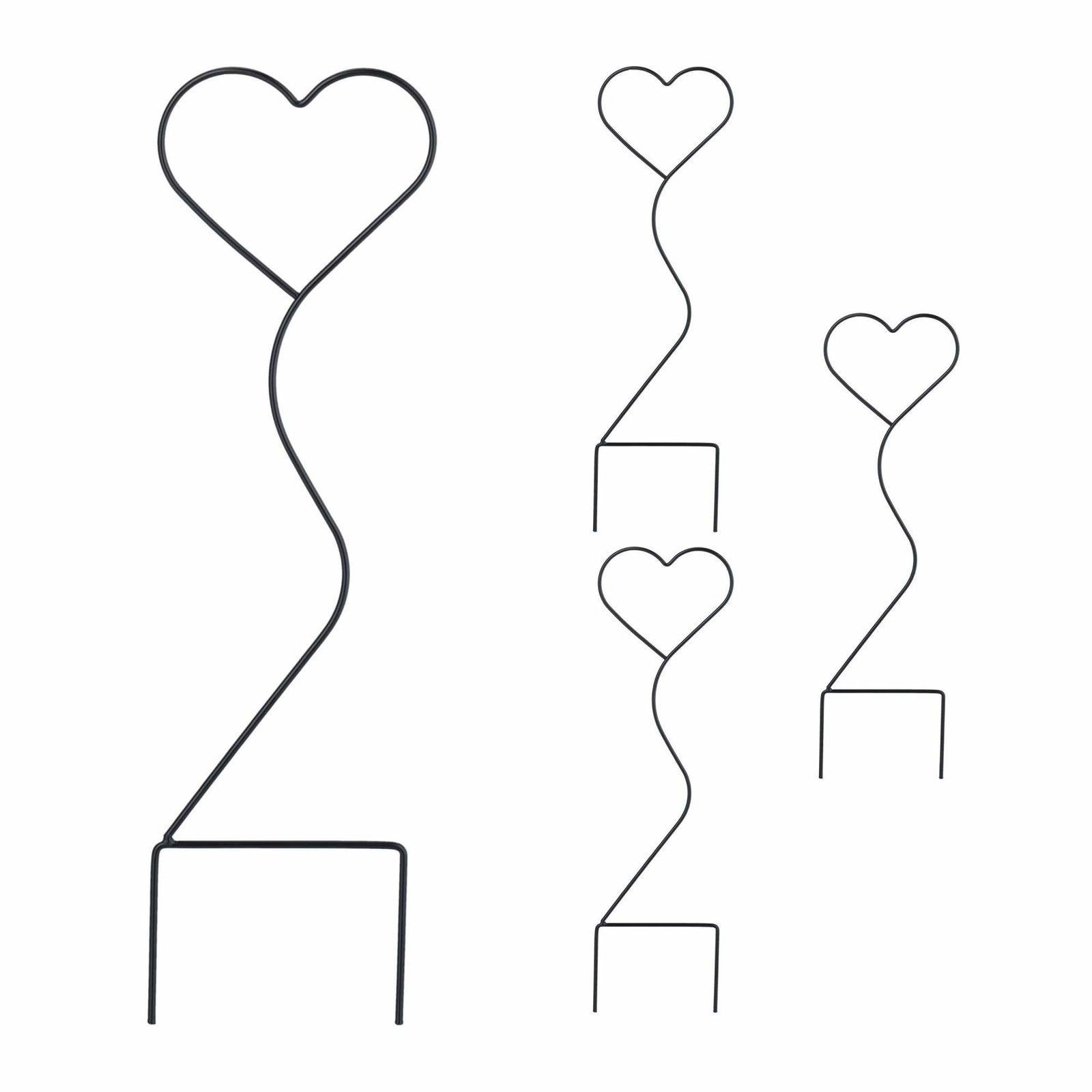 Hjerteklatrestøtter i sæt med 4 stk