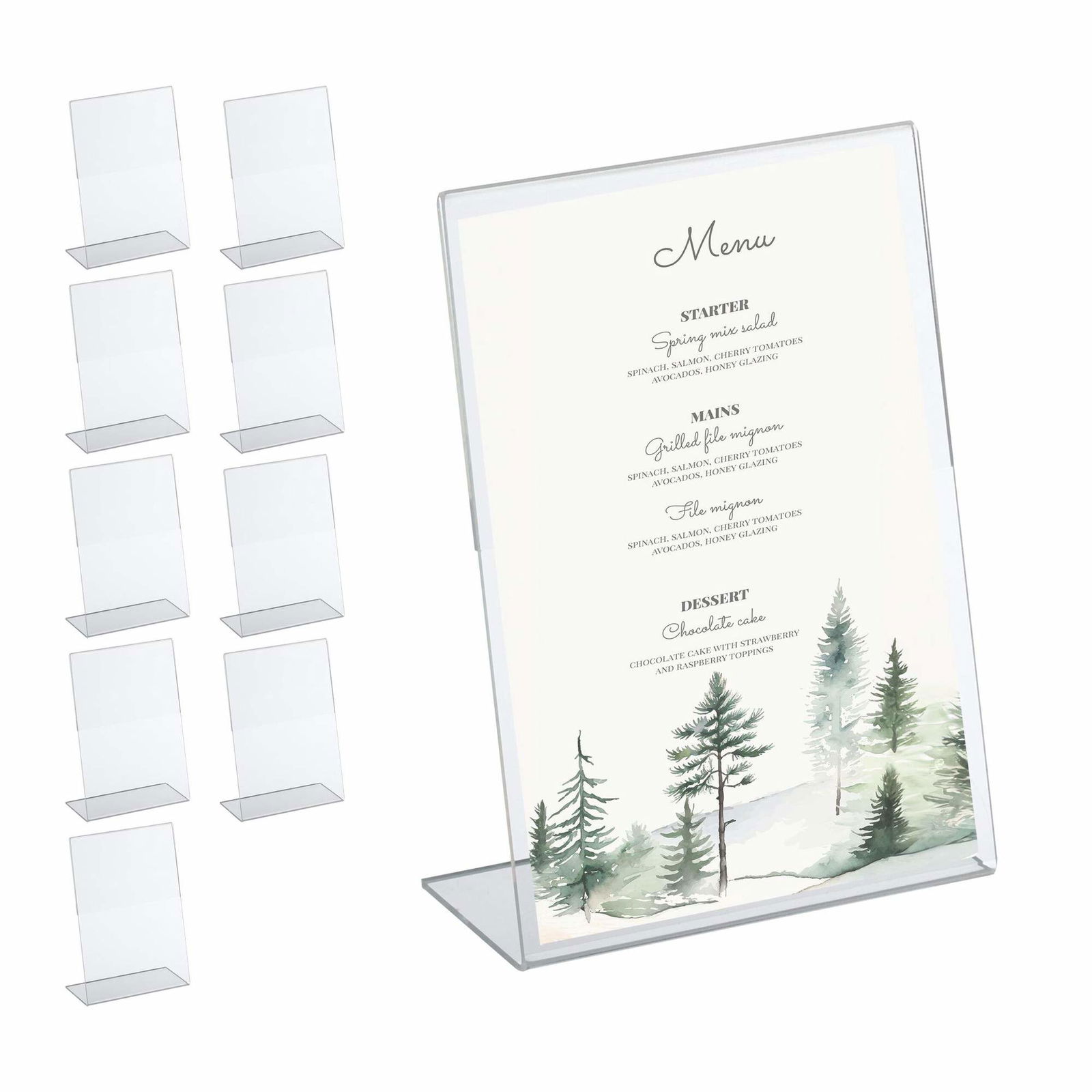 sæt med 10 bordstandere DIN A5